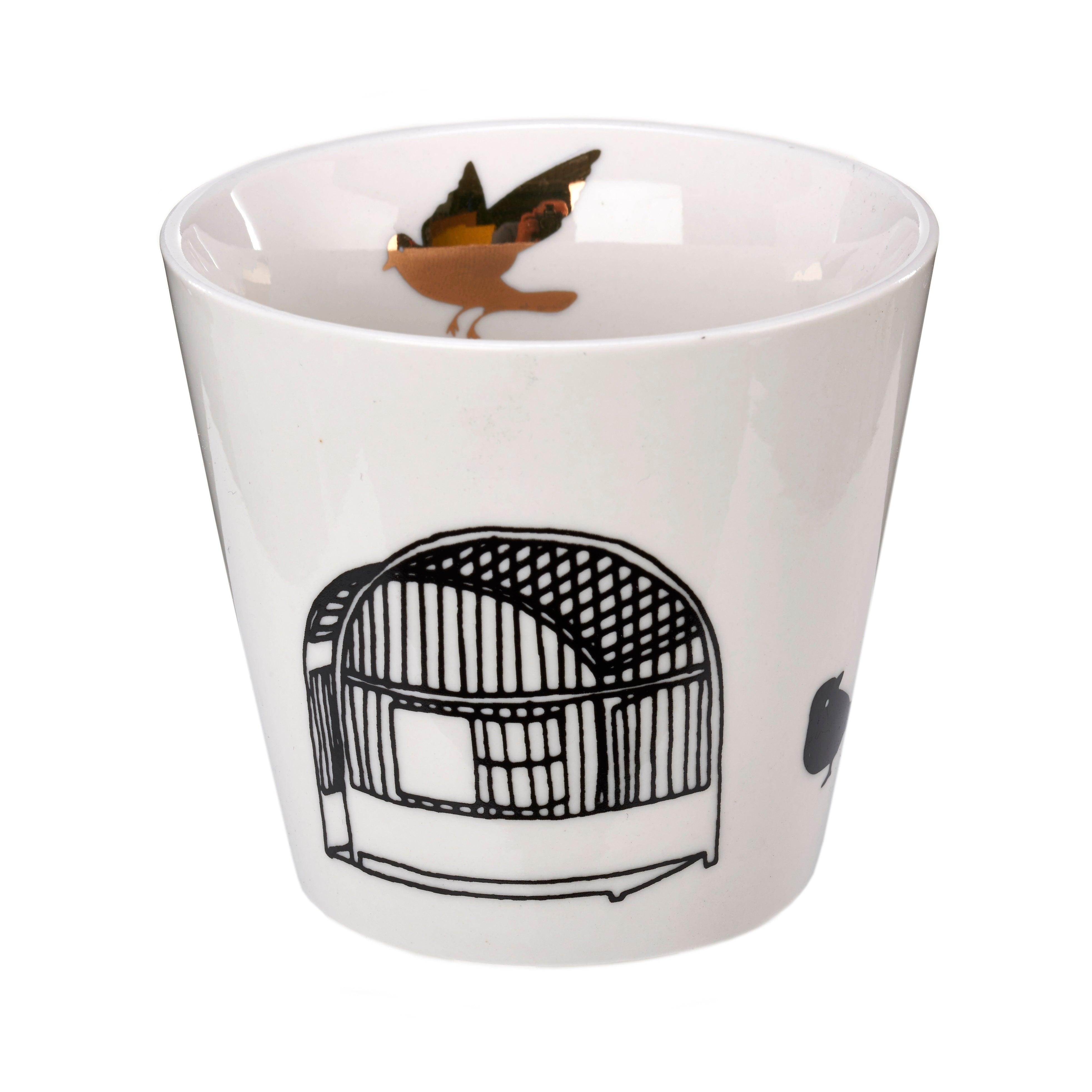 Zestaw kubków FREEDOM BIRDS biała porcelana Pols Potten Eye on Design