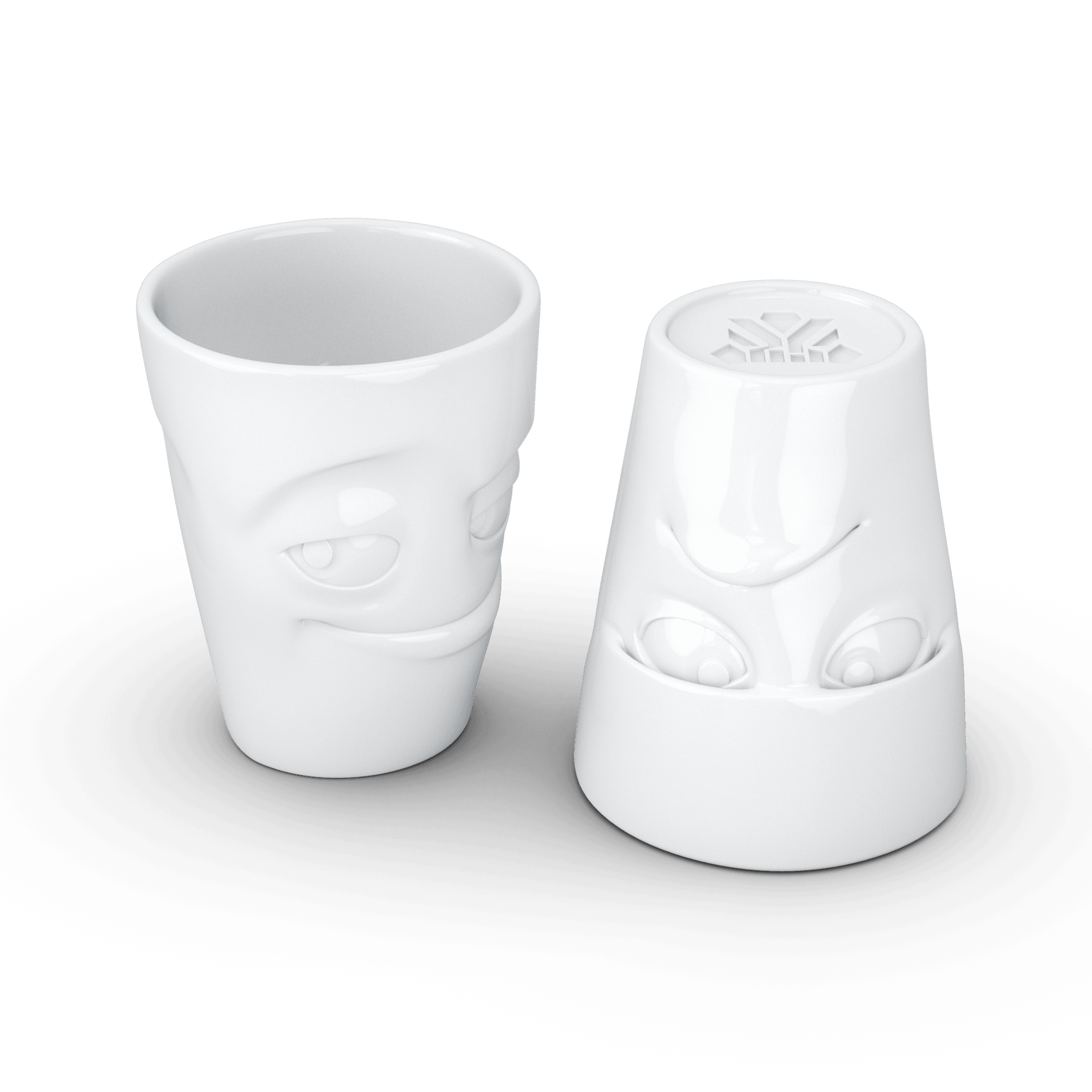 Zestaw kubków GRUMPY & IMPISH biały 58products Eye on Design