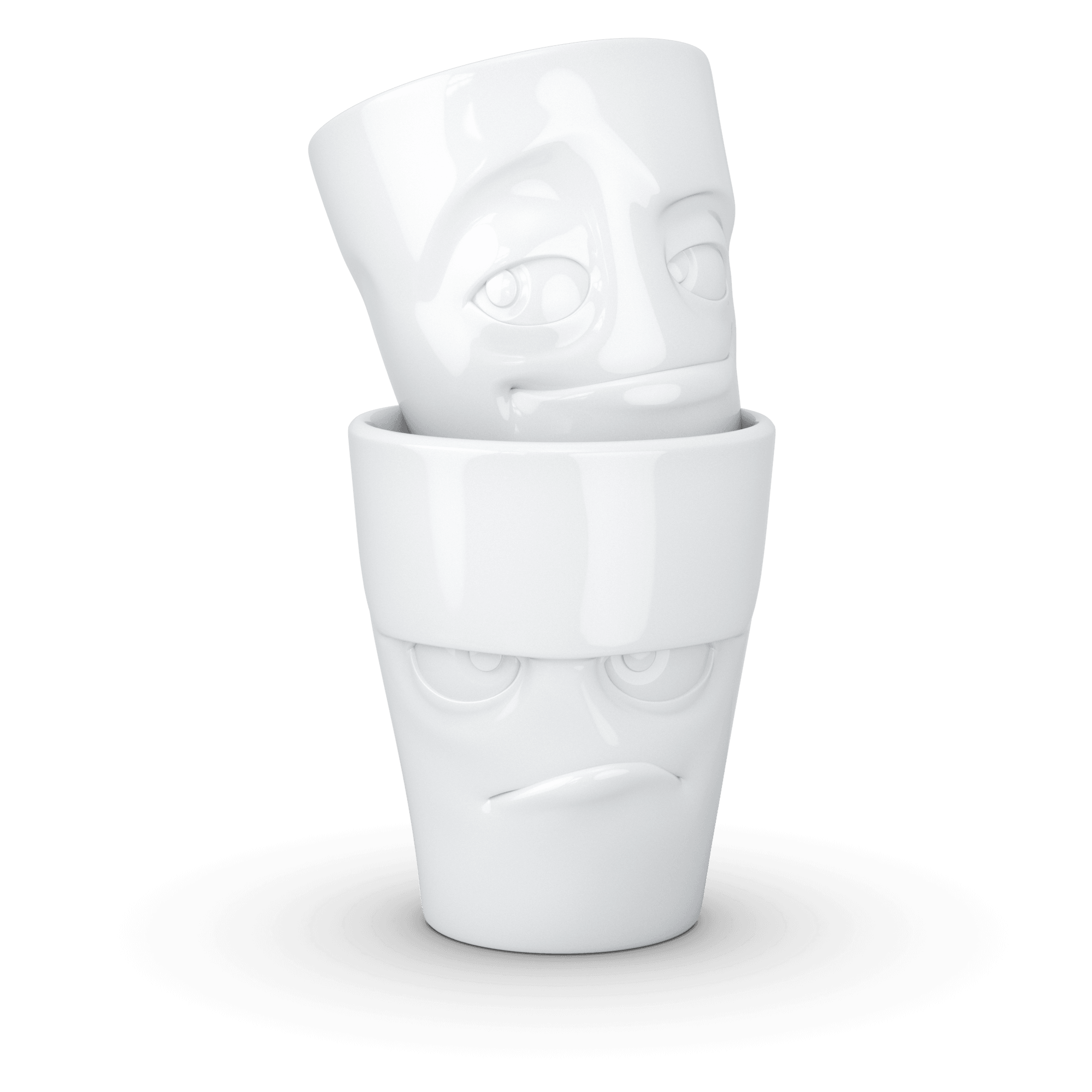 Zestaw kubków GRUMPY & IMPISH biały 58products Eye on Design