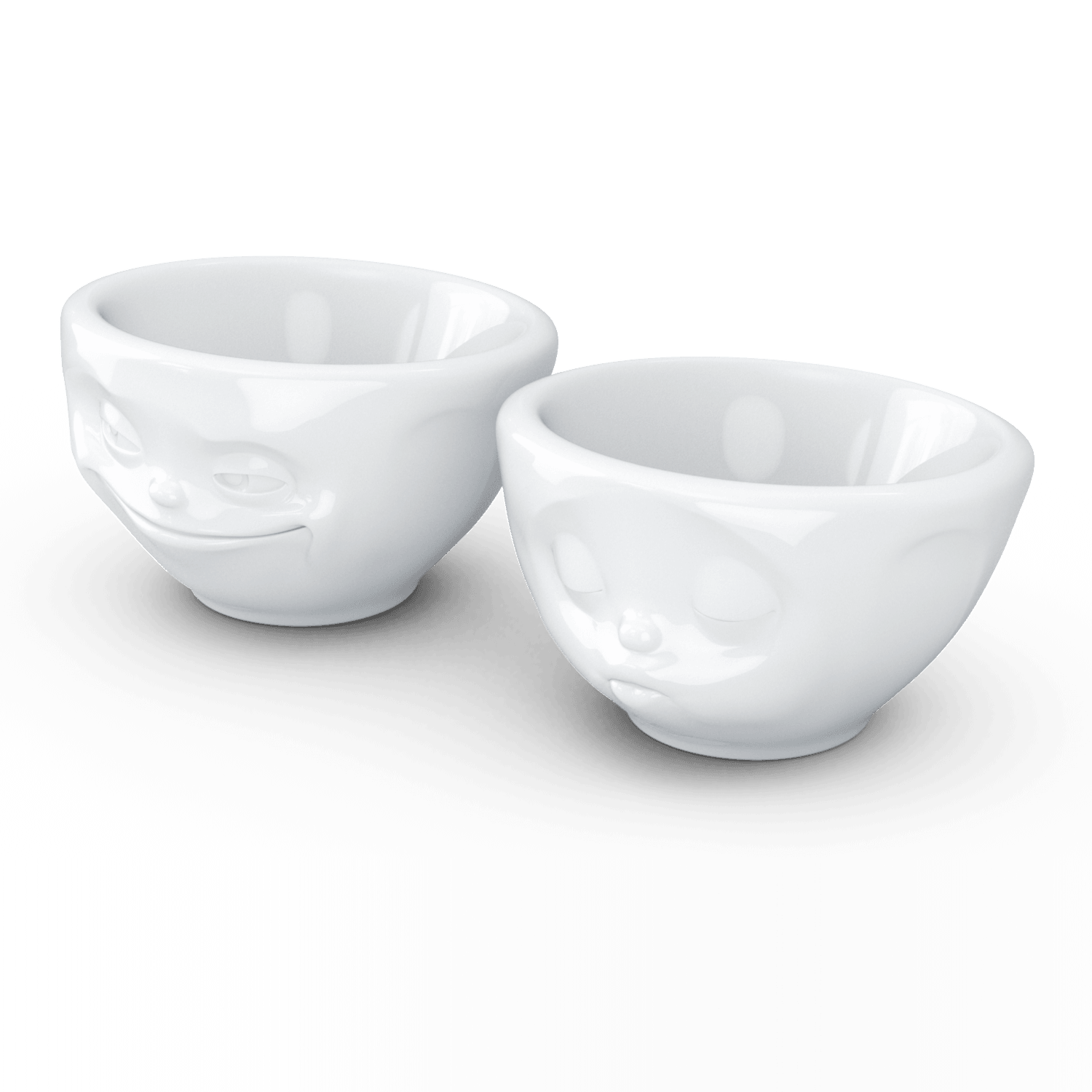 Zestaw miseczek GRINNING & KISSING biały 58products Eye on Design