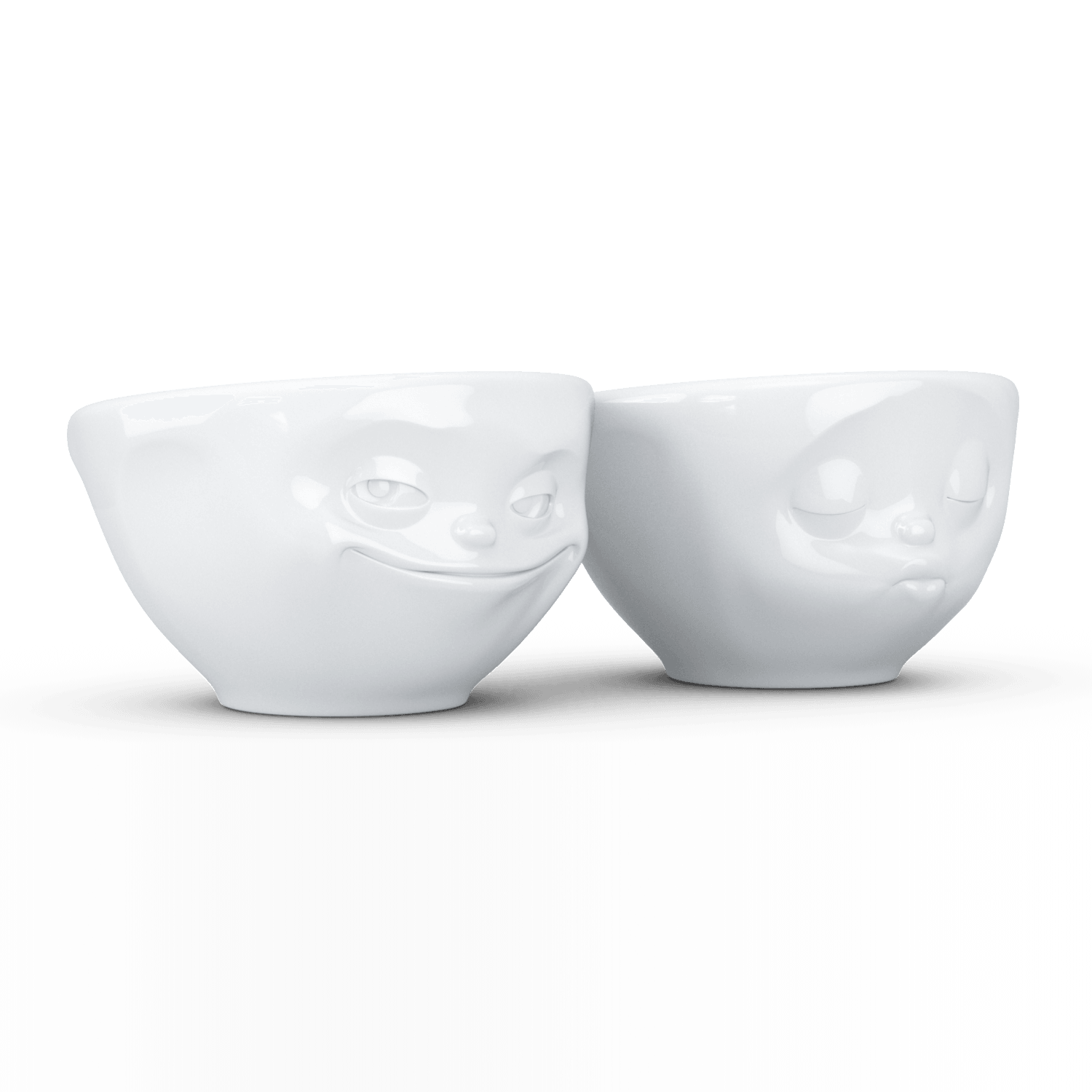 Zestaw miseczek GRINNING & KISSING biały 58products Eye on Design