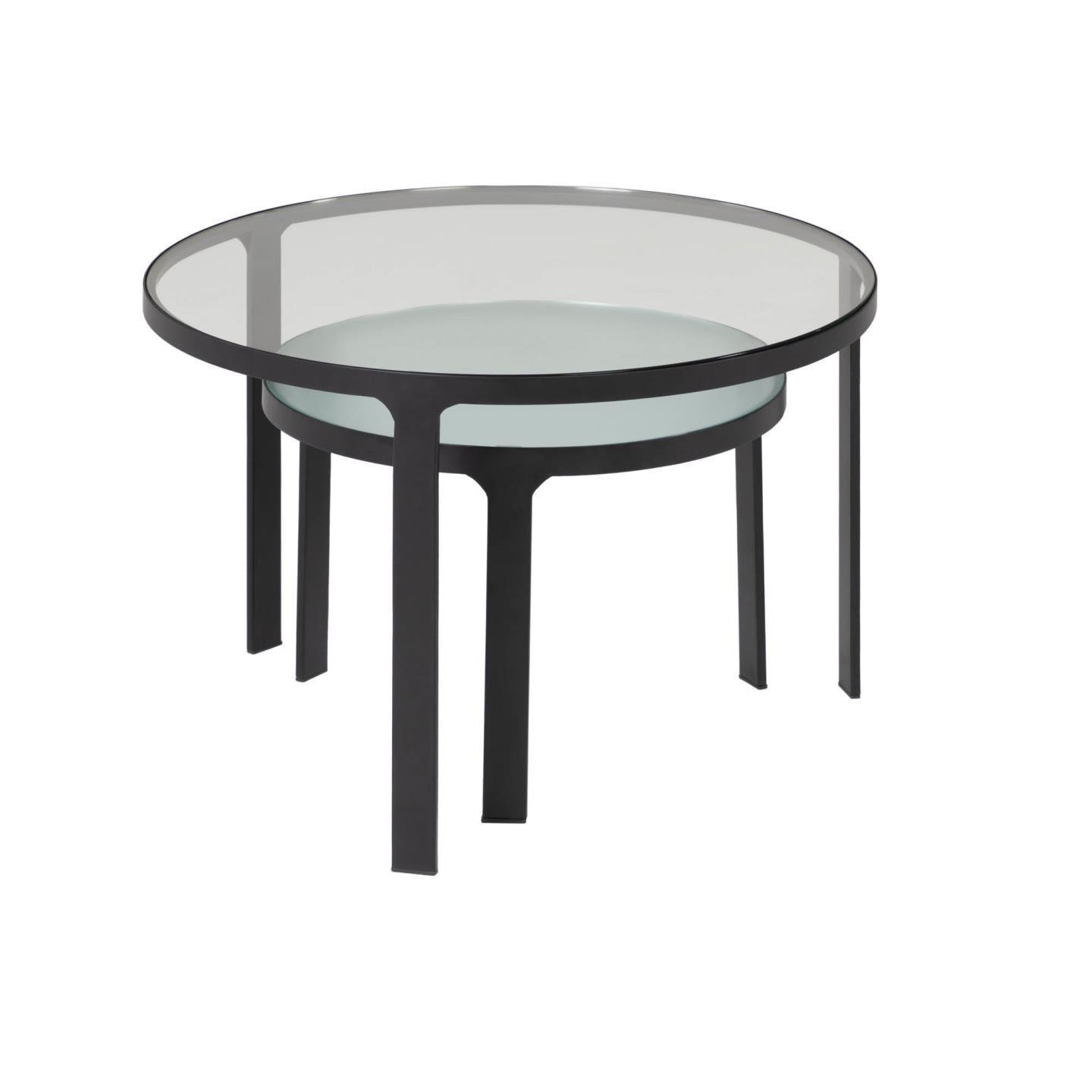 Zestaw stolików bocznych ONI szkło hartowane La Forma Eye on Design
