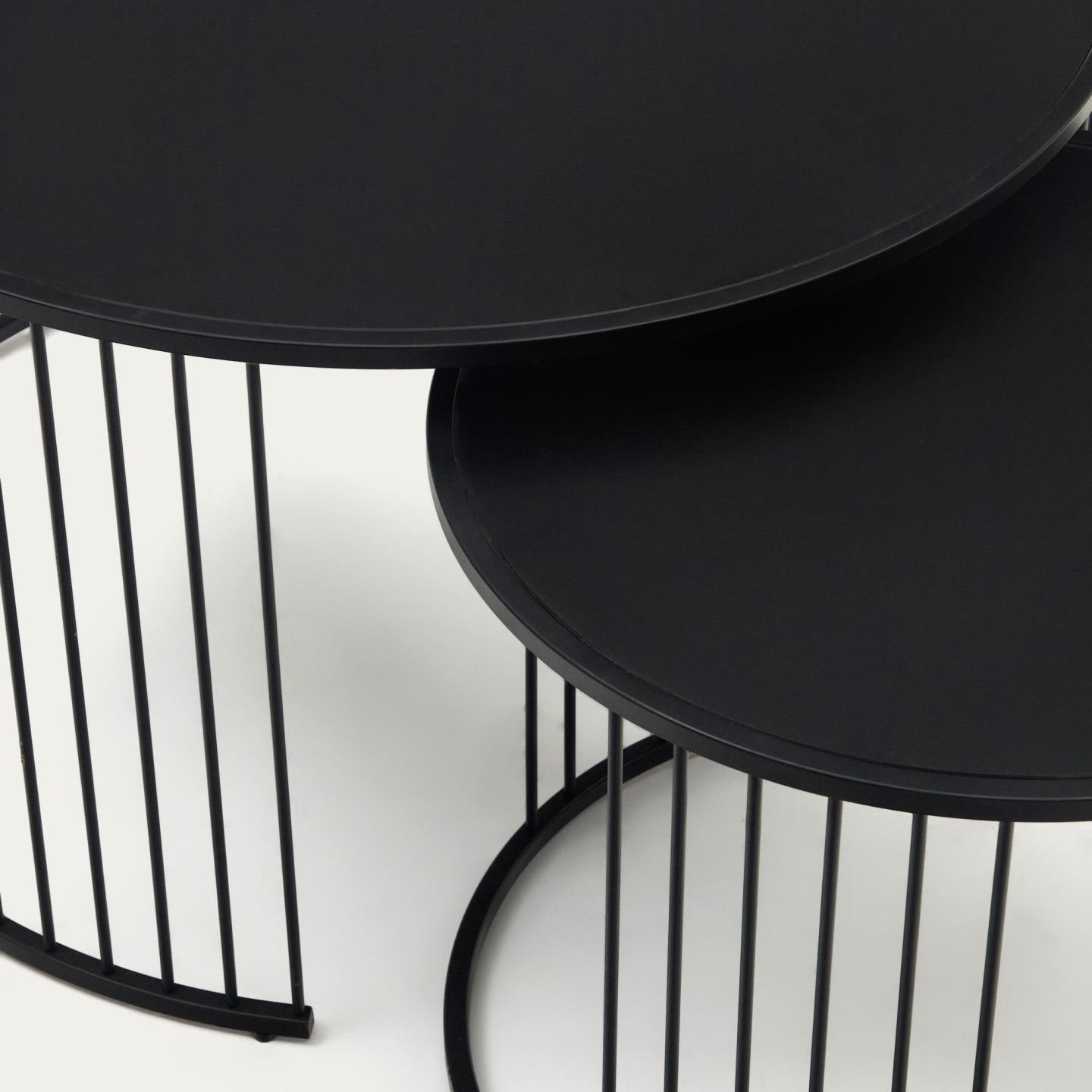 Zestaw stolików HADAR czarny La Forma Eye on Design