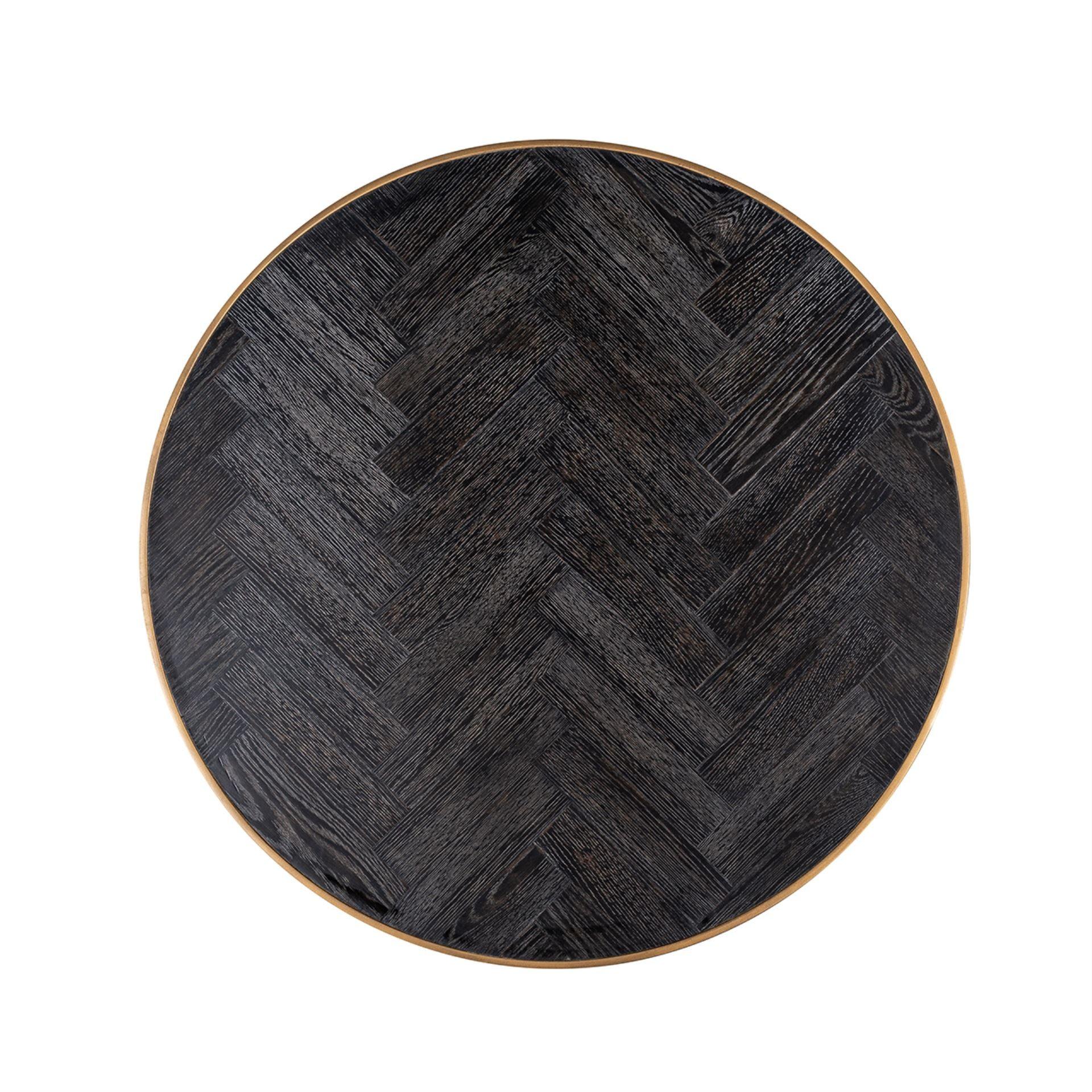 Zestaw stolików kawowych BLACKBONE mosiężny Richmond Interiors Eye on Design