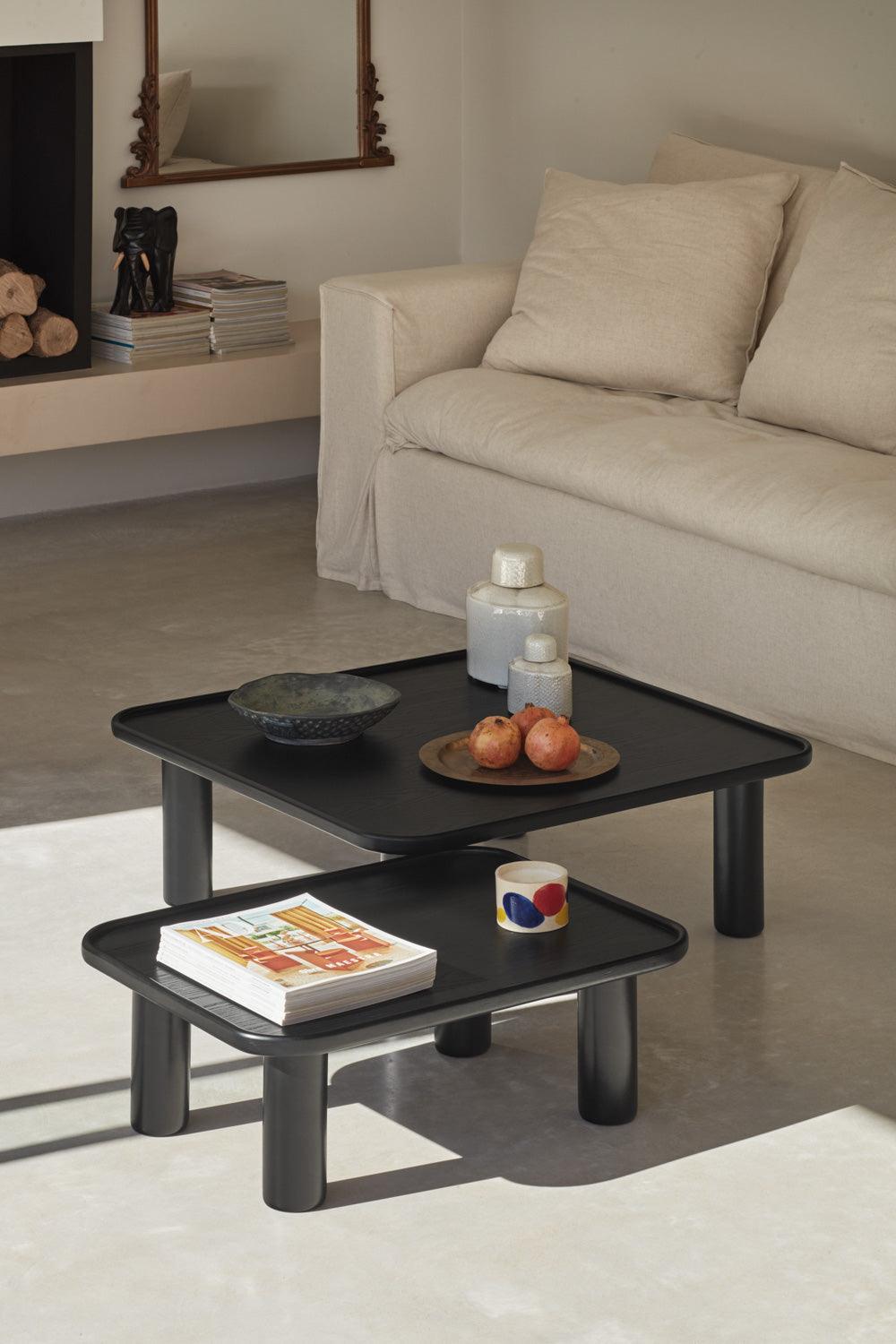 Zestaw stolików kawowych NEST czarny Teulat Eye on Design