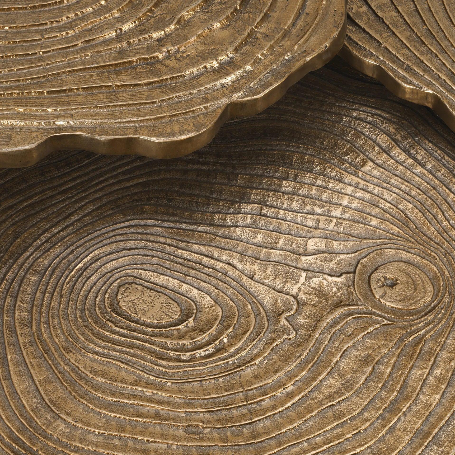 Zestaw stolików kawowych QUERCUS mosiężny Eichholtz Eye on Design