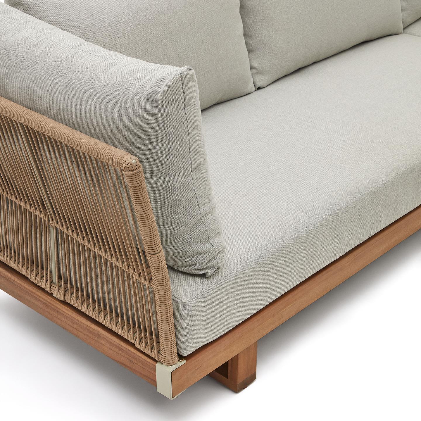 Zestaw zewnętrzny sofa i stolik kawowy RACO lite drewno akacjowe La Forma Eye on Design