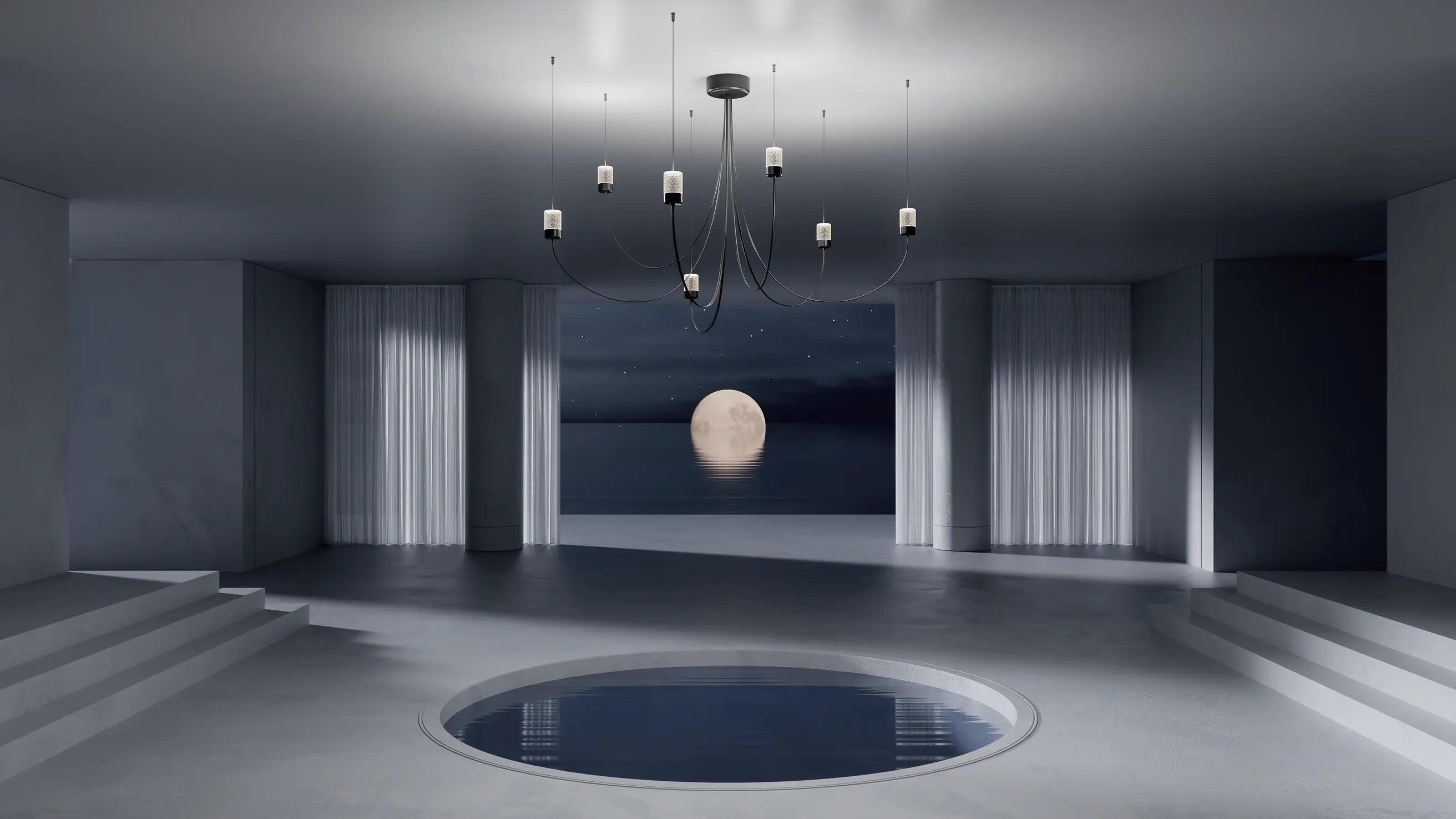 Żyrandol GRAVITY CHANDLIER czarny Moooi Eye on Design