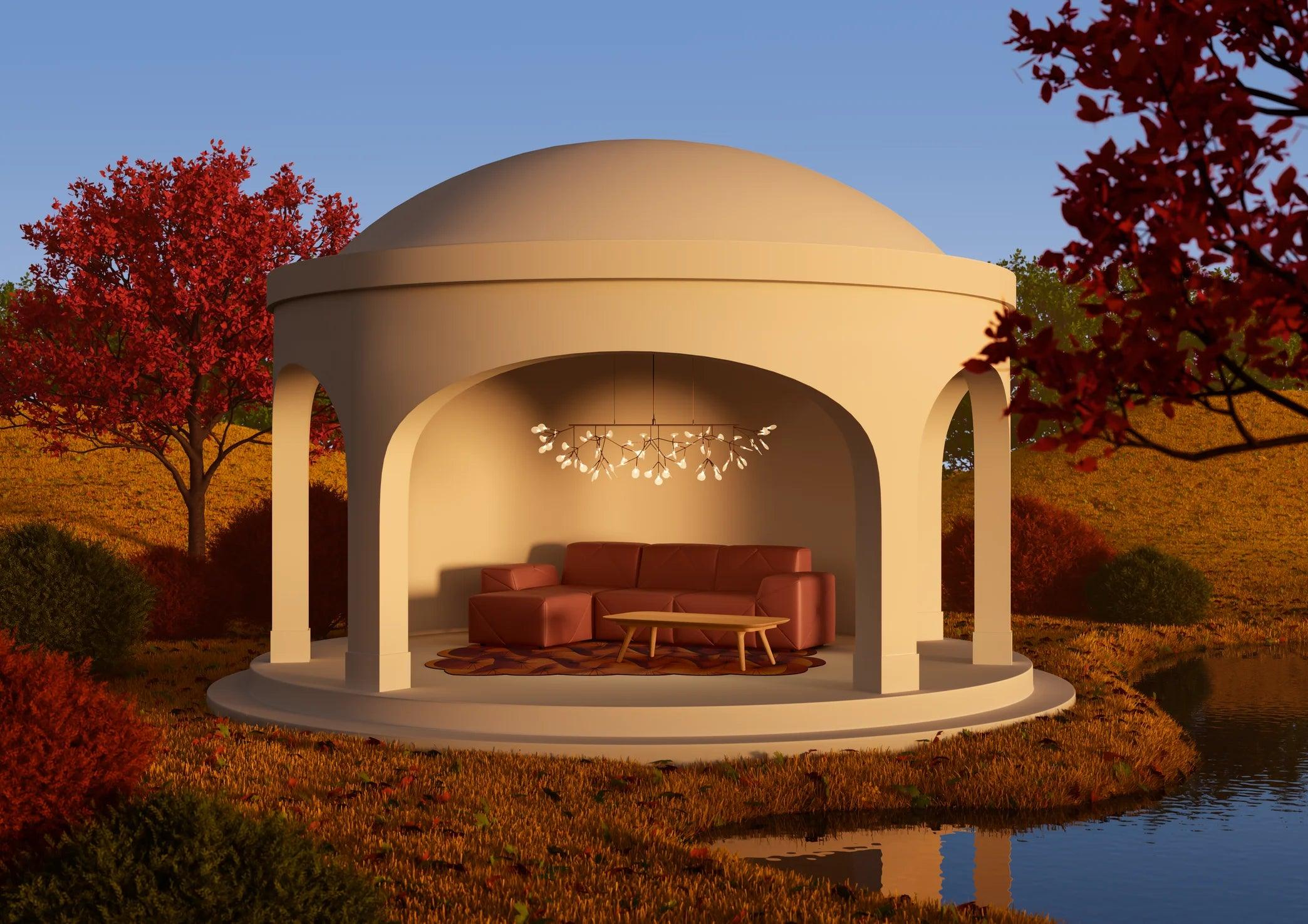 Żyrandol HERACLEUM III LINEAR miedziany Moooi Eye on Design