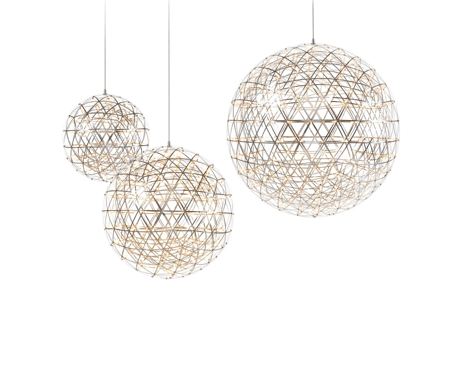 Żyrandol RAIMOND II stal nierdzewna Moooi Eye on Design