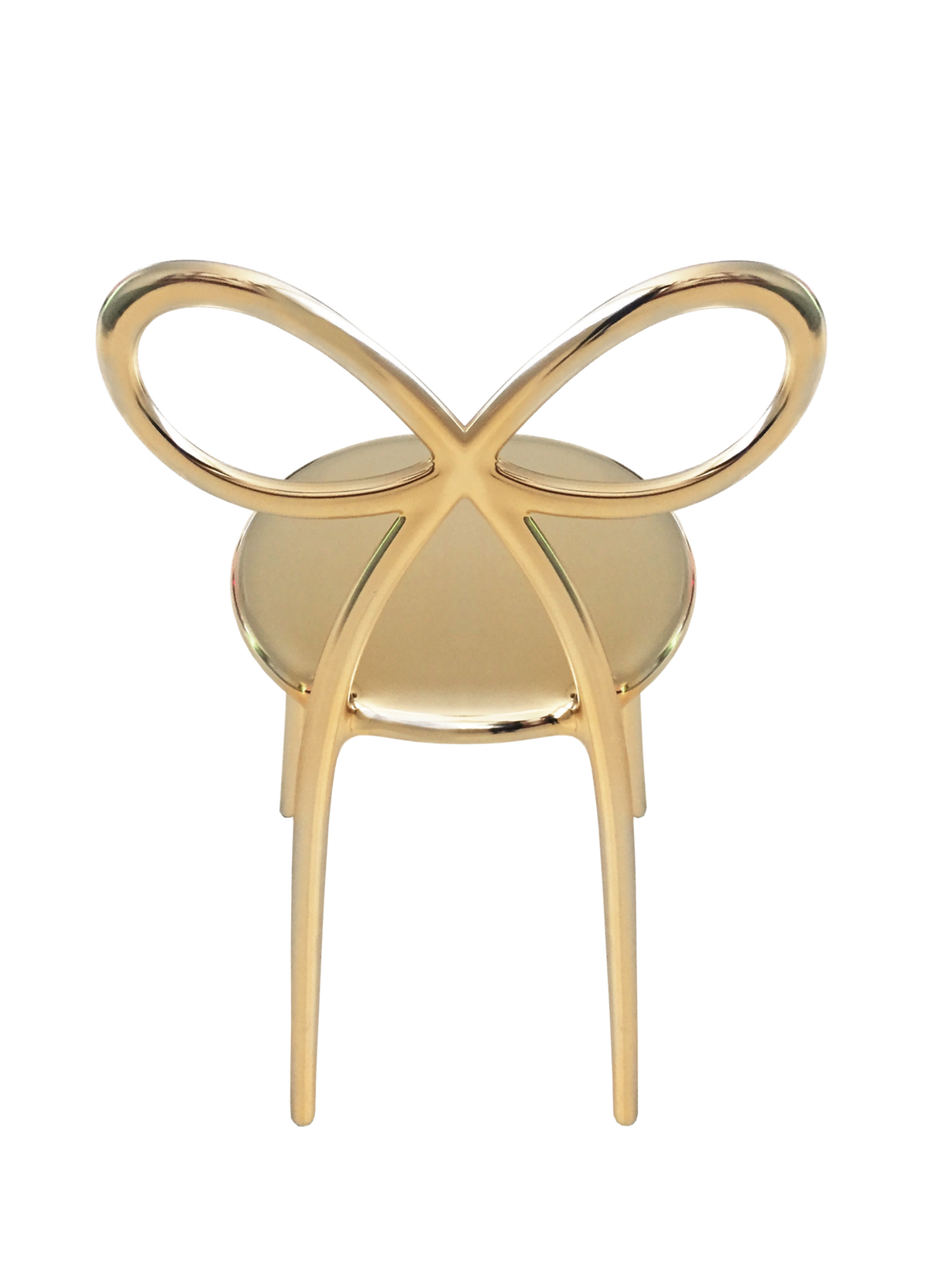 Zestaw 2 krzeseł RIBBON złoty Qeeboo Eye on Design