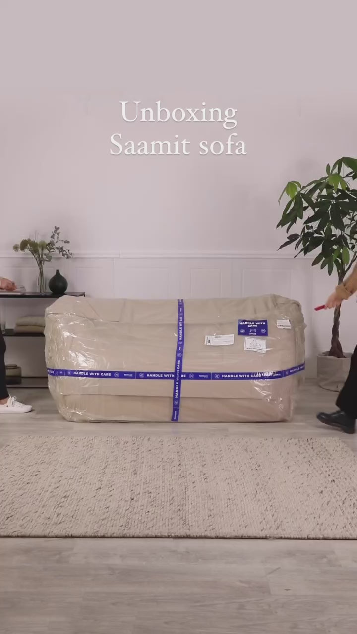2-Personen-Sofa Saamit Boucle Beige