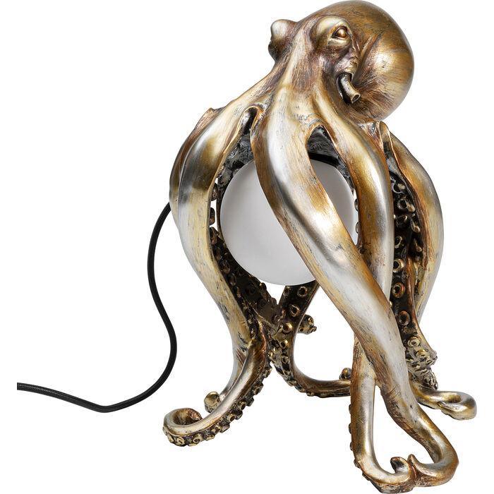 Lampa stołowa złota w kształcie ośmiornicy Kare Design Eye on Design