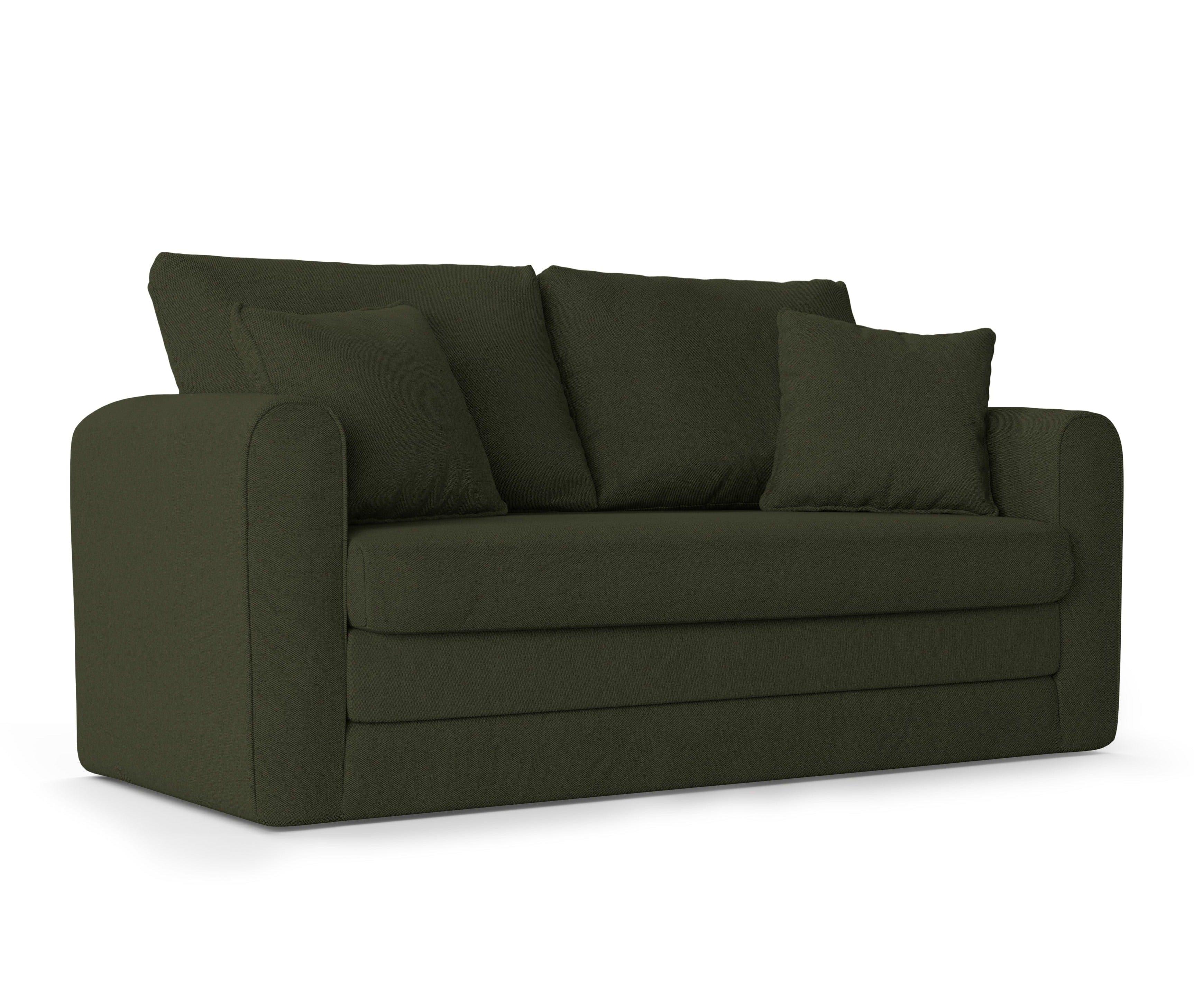 Sofa 2-osobowa z funkcją spania LIDO ciemnozielony Micadoni Eye on Design