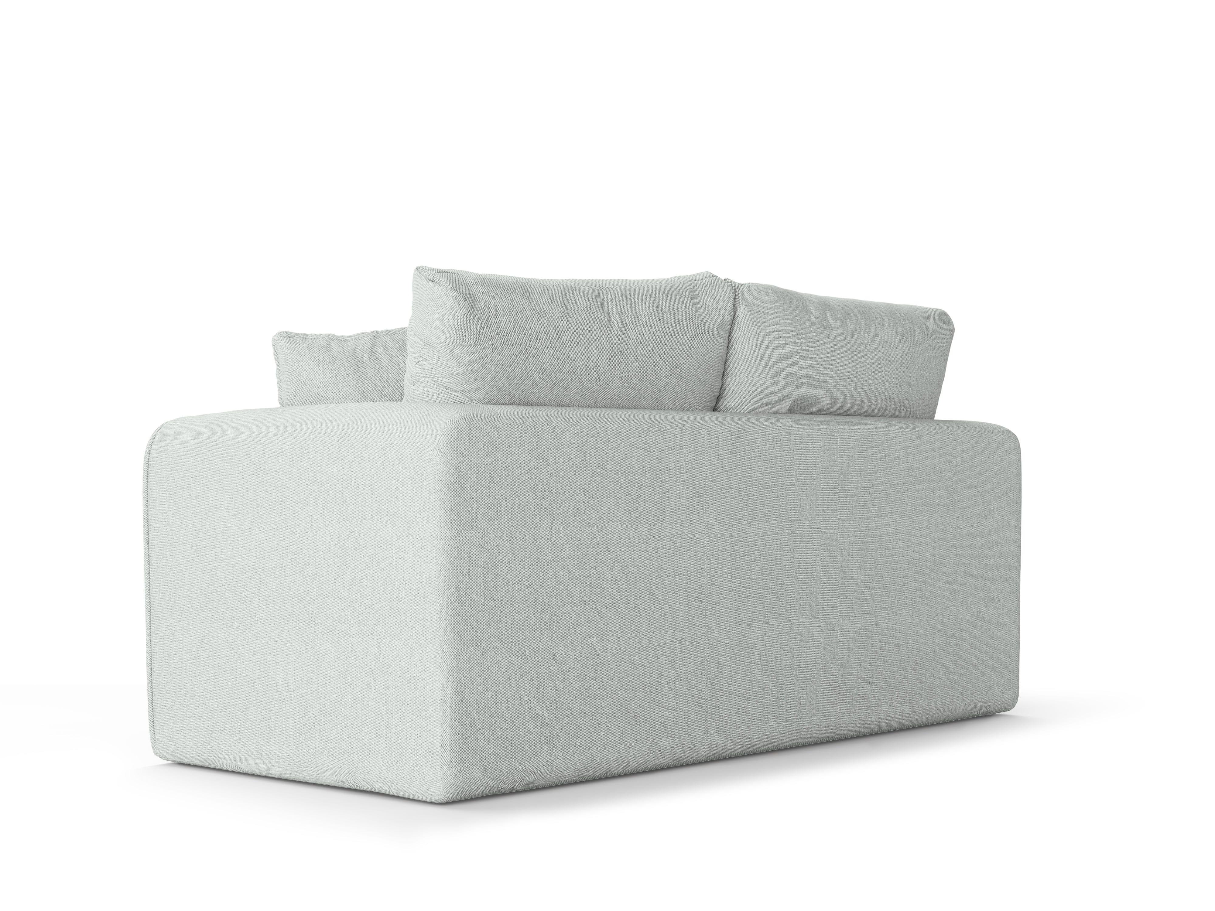 Sofa 2-osobowa z funkcją spania LIDO błękitny Micadoni Eye on Design