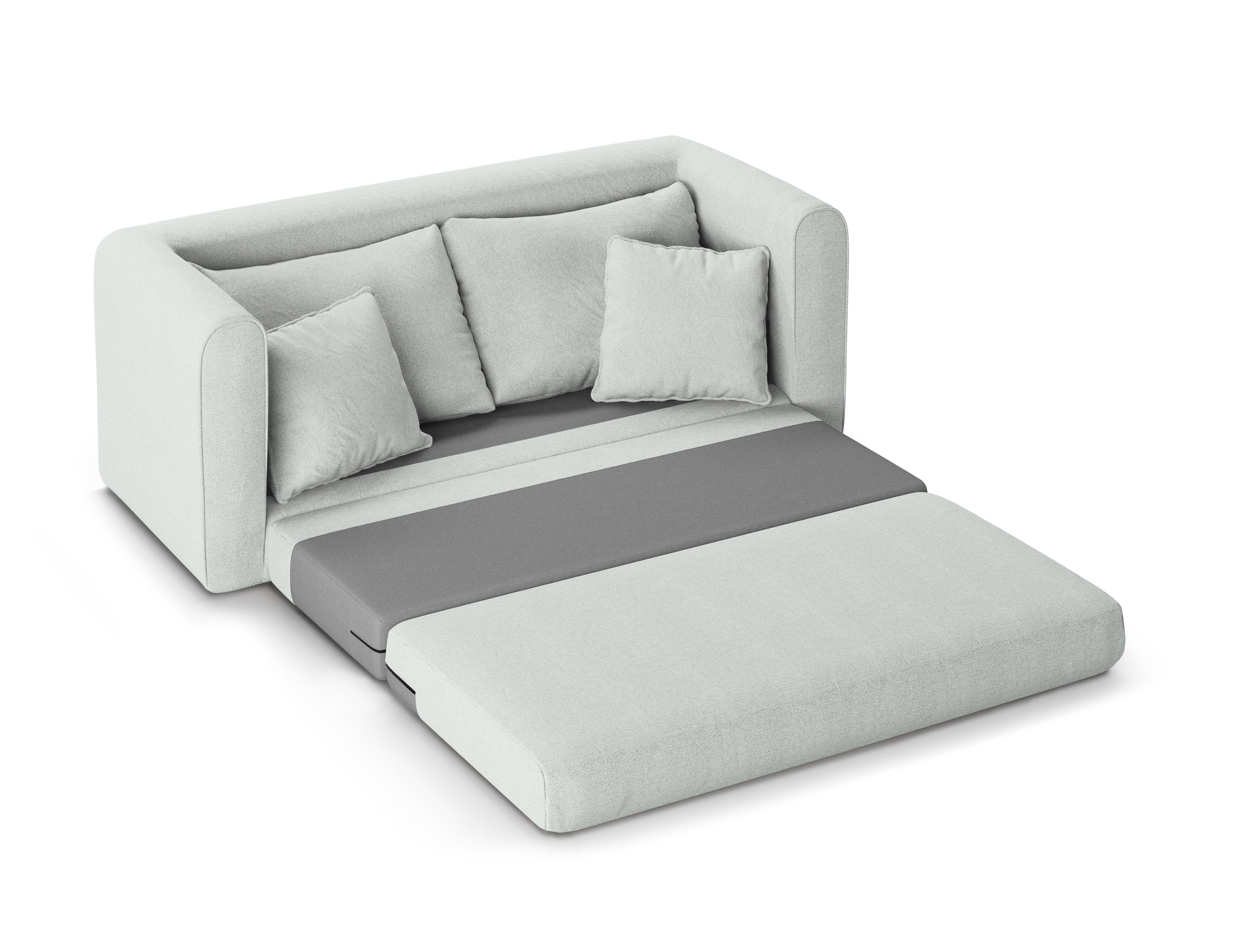 Sofa 2-osobowa z funkcją spania LIDO błękitny Micadoni Eye on Design