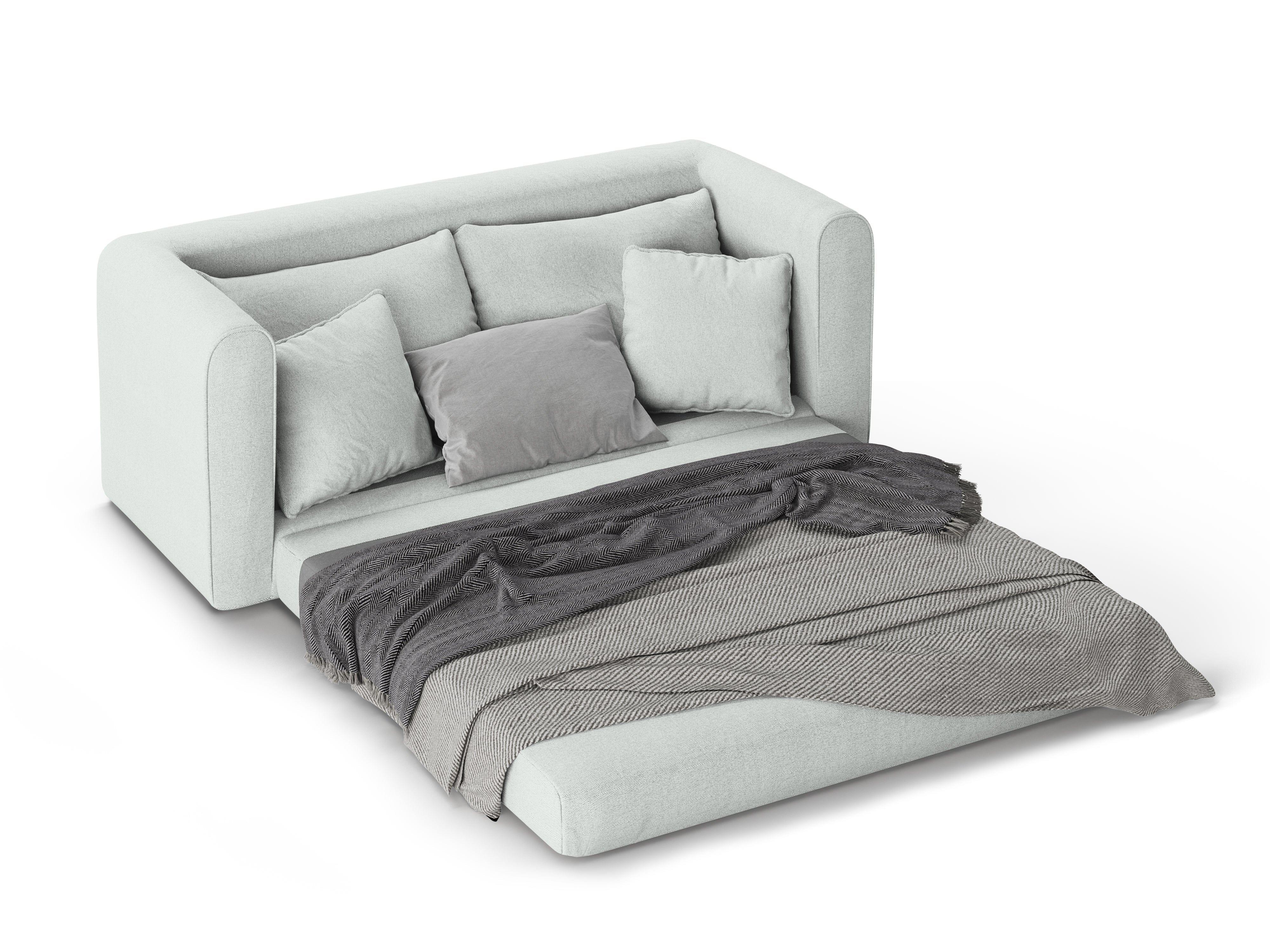 Sofa 2-osobowa z funkcją spania LIDO błękitny Micadoni Eye on Design