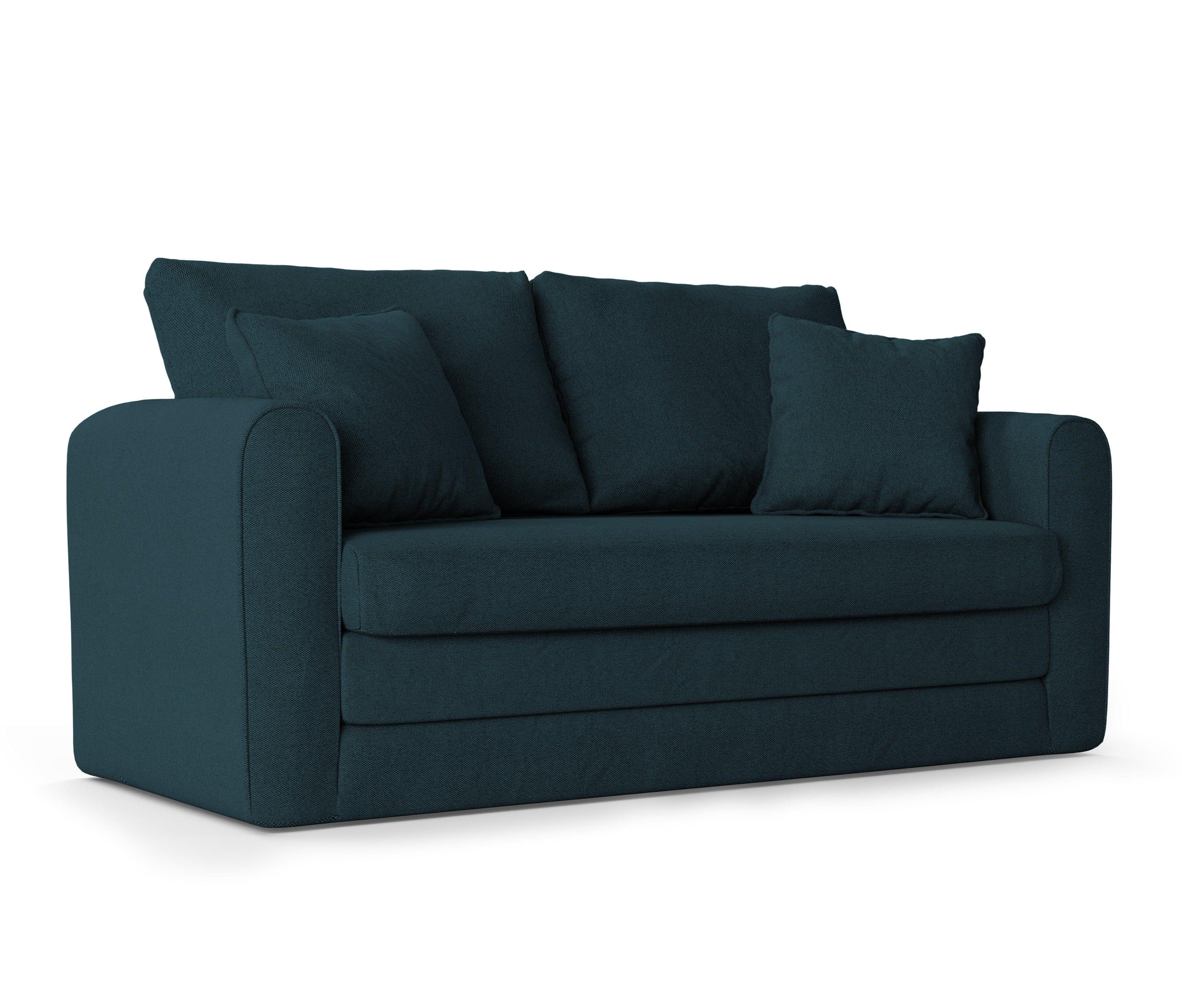 Sofa 2-osobowa z funkcją spania LIDO petrol Micadoni Eye on Design