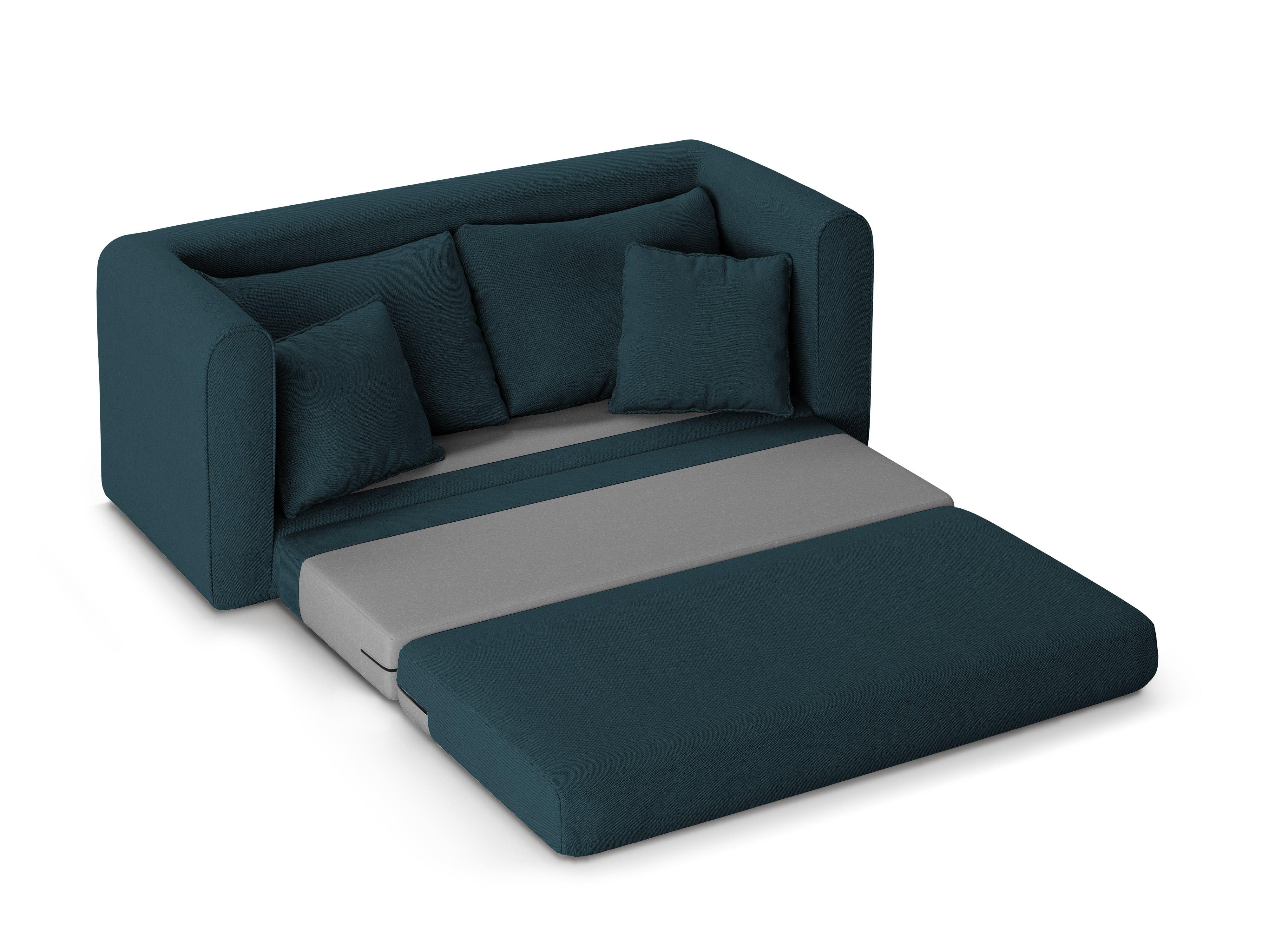 Sofa 2-osobowa z funkcją spania LIDO petrol Micadoni Eye on Design