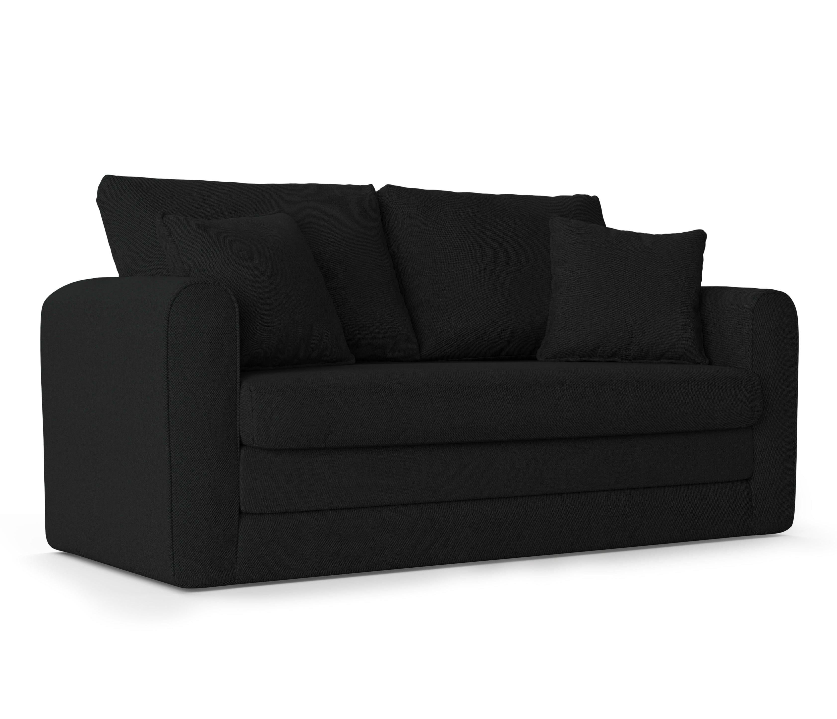 Sofa 2-osobowa z funkcją spania LIDO czarny Micadoni Eye on Design