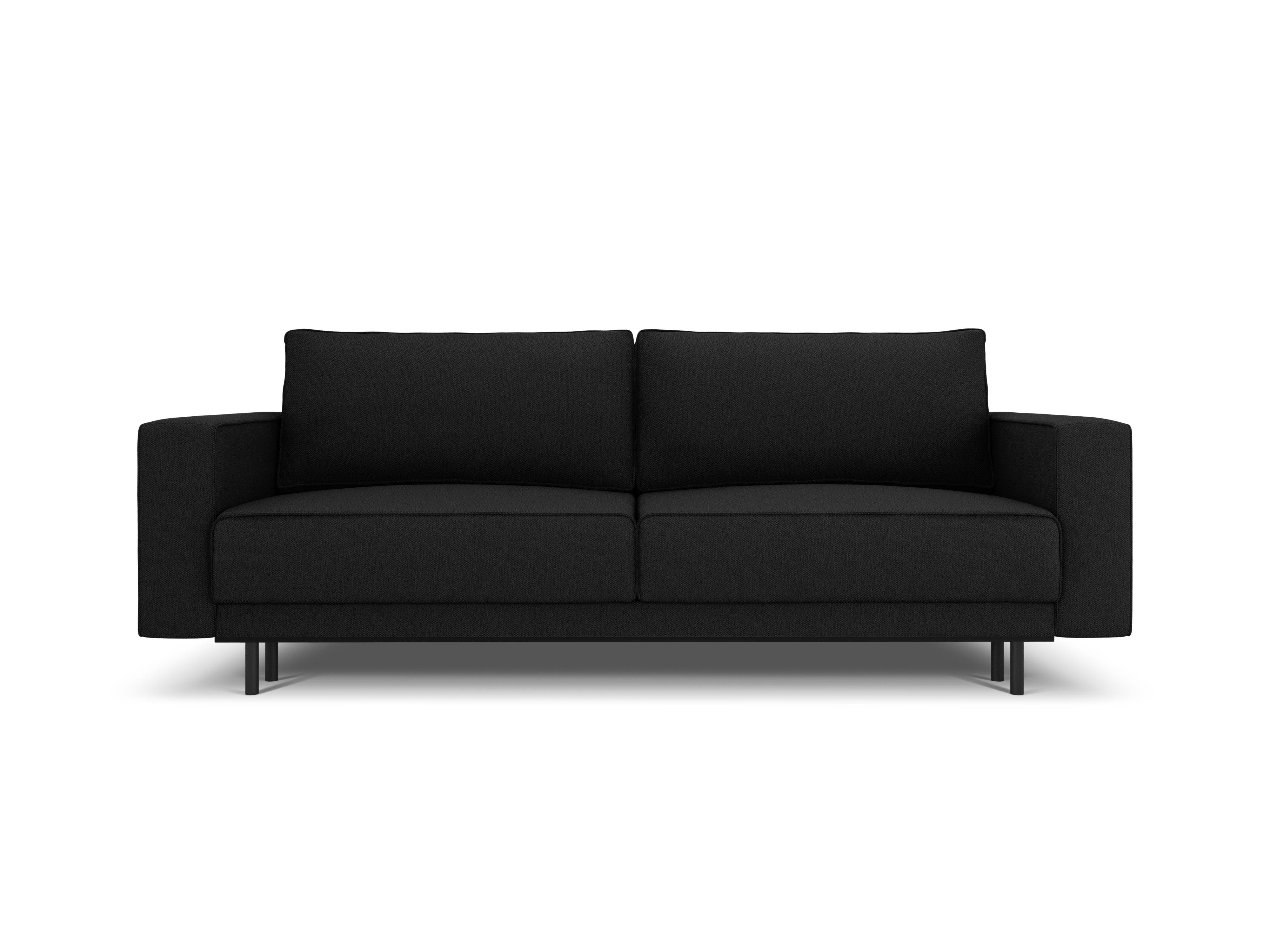 Sofa z funkcją spania CARO czarny Micadoni Eye on Design