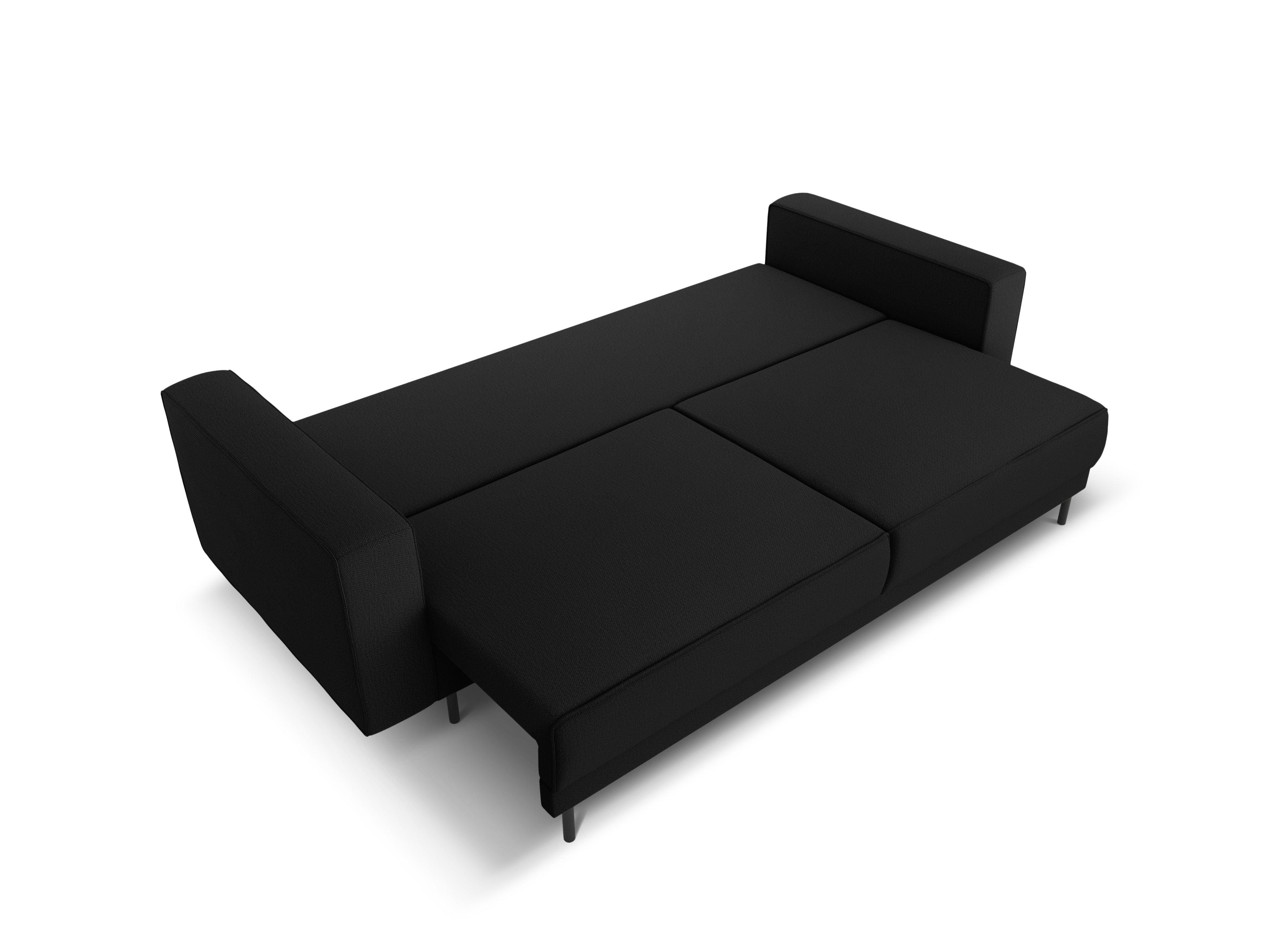 Sofa z funkcją spania CARO czarny Micadoni Eye on Design