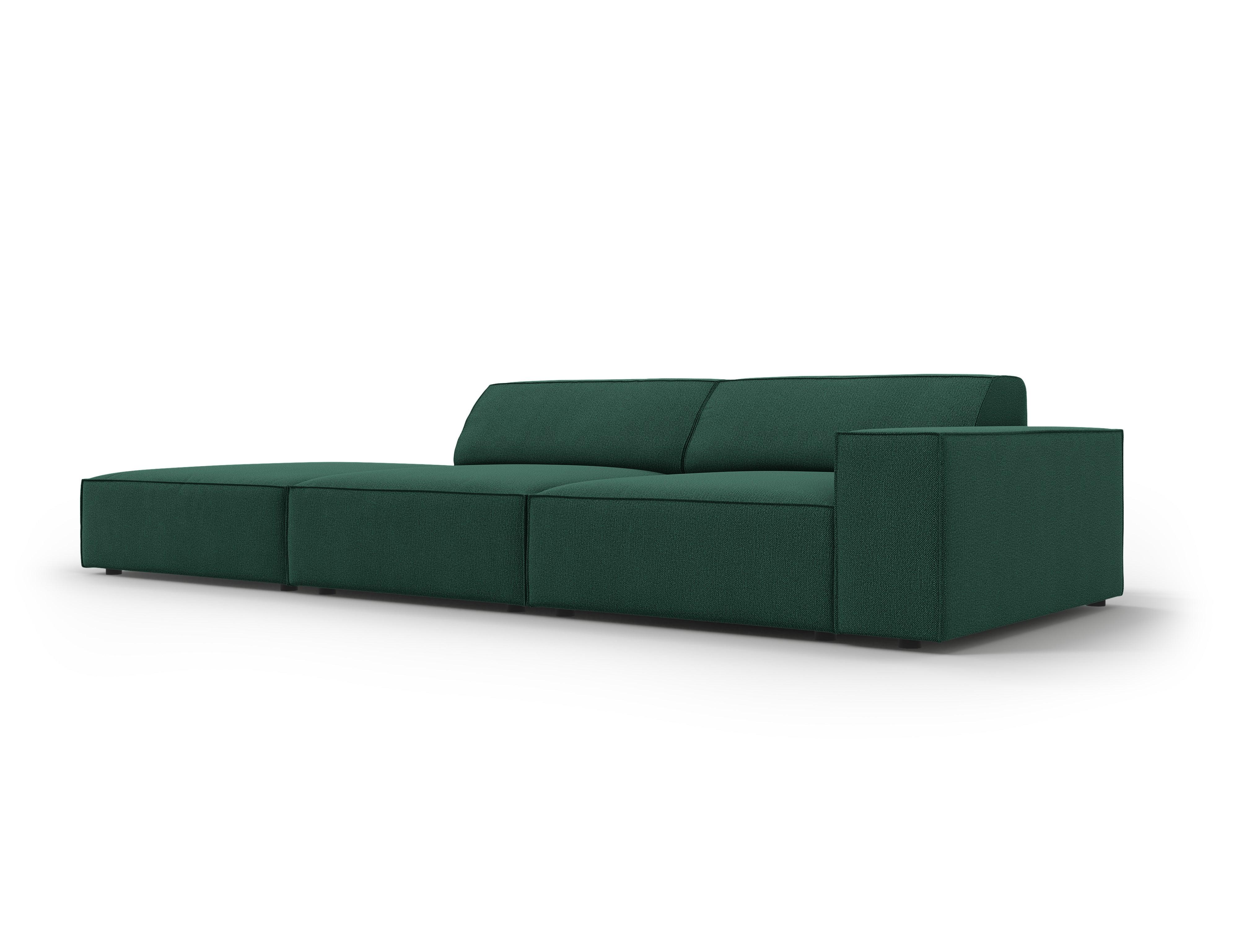 Sofa lewostronna 3-osobowa JODIE zielony Micadoni Eye on Design