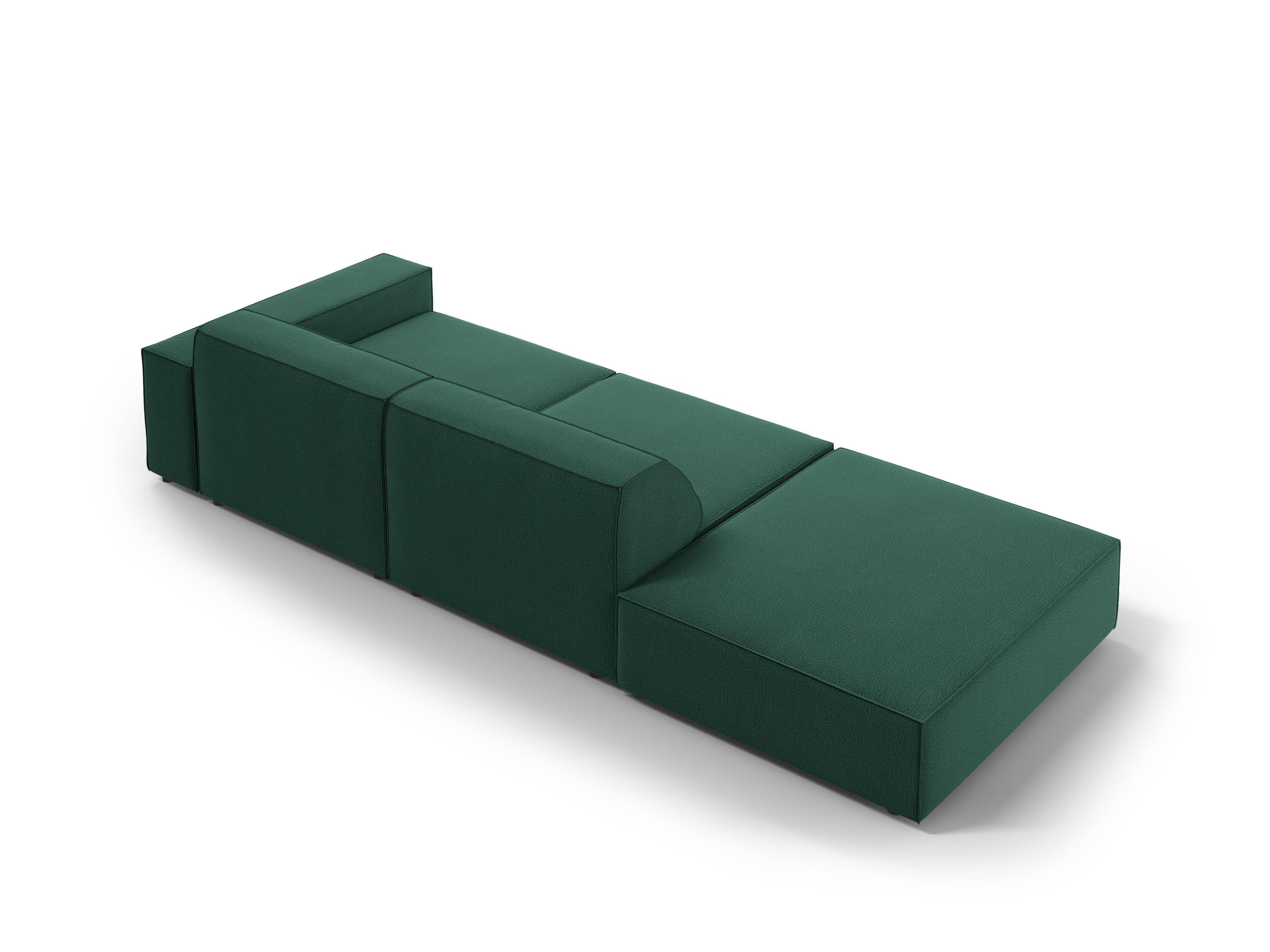 Sofa lewostronna 3-osobowa JODIE zielony Micadoni Eye on Design