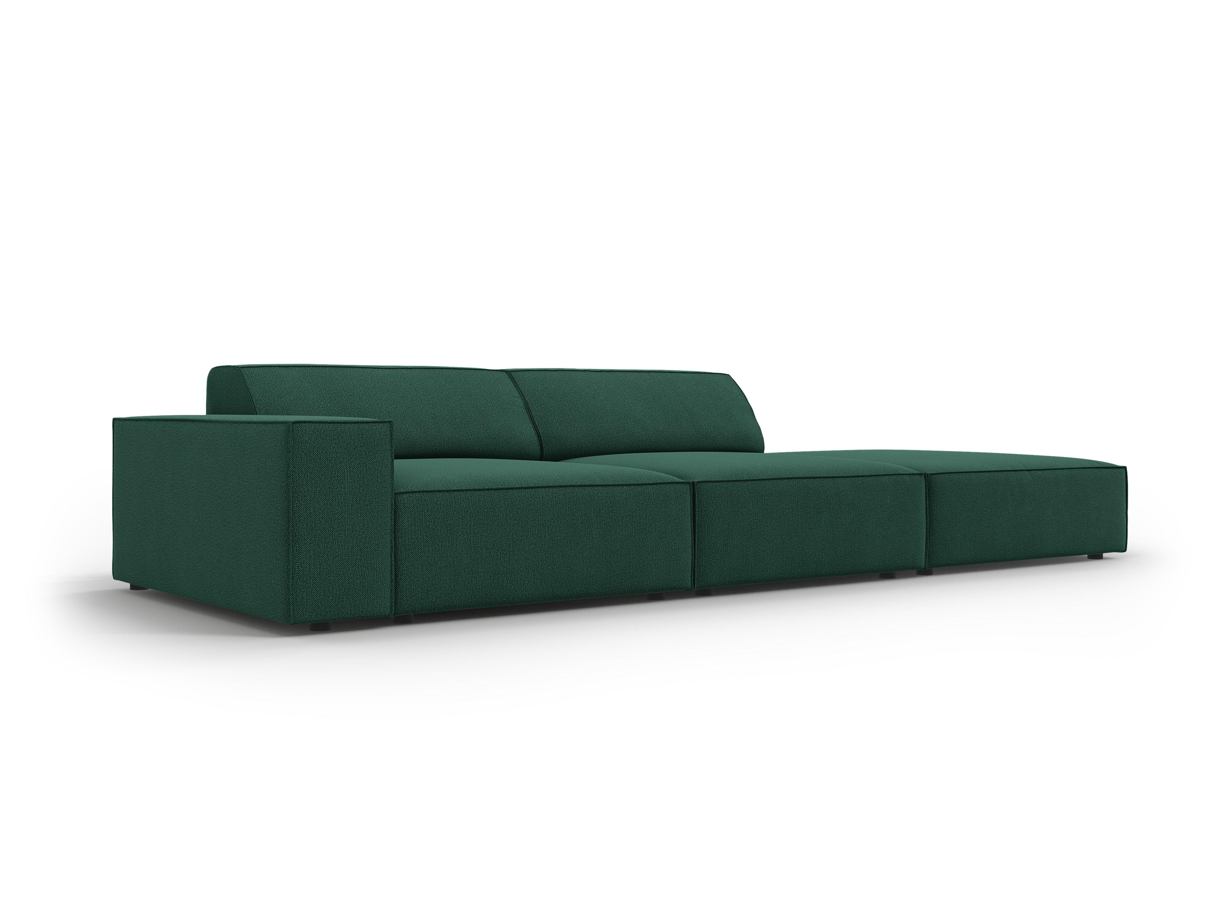 Sofa prawostronna 3-osobowa JODIE zielony Micadoni Eye on Design