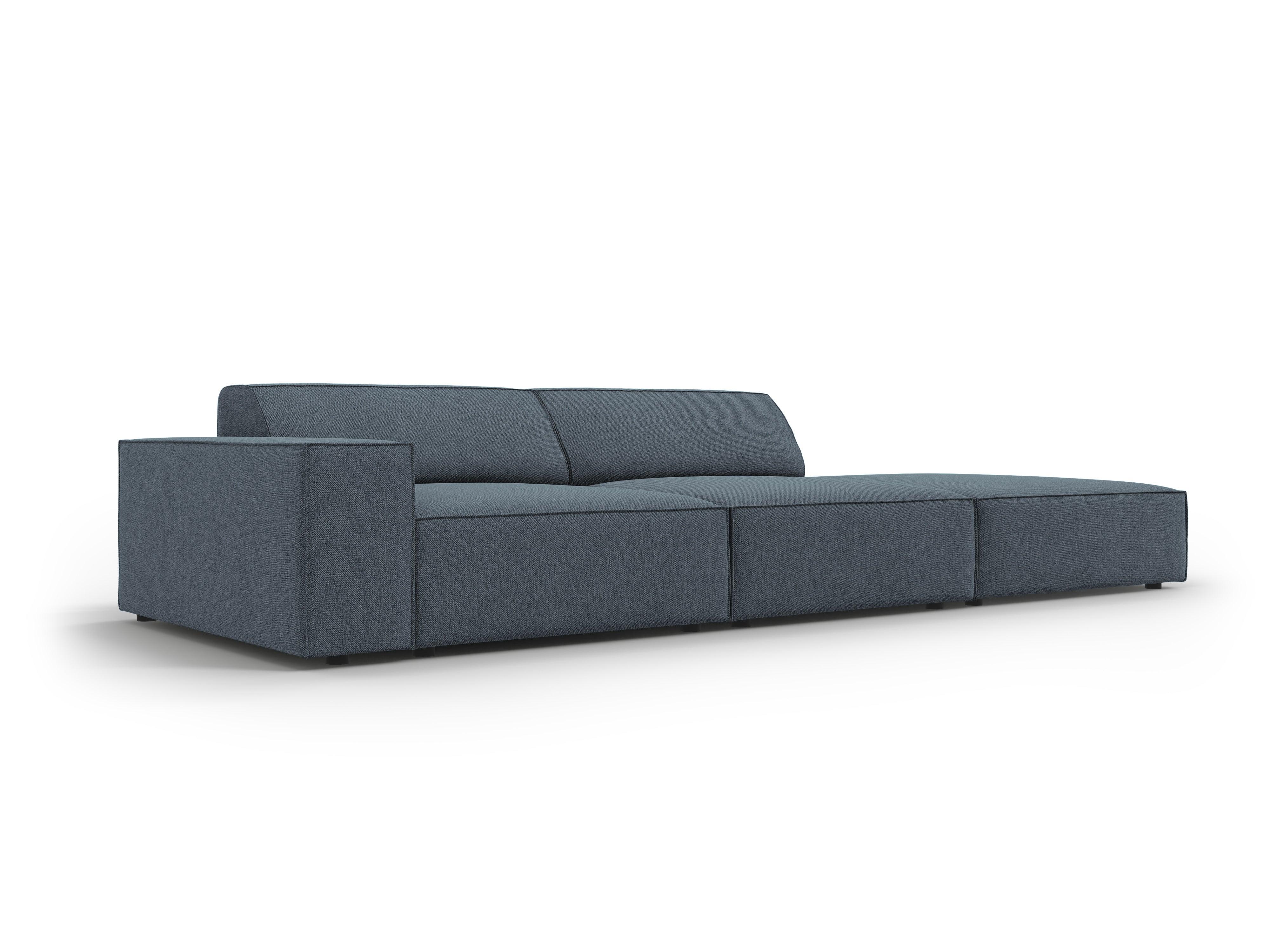 Sofa prawostronna 3-osobowa JODIE niebieski Micadoni Eye on Design