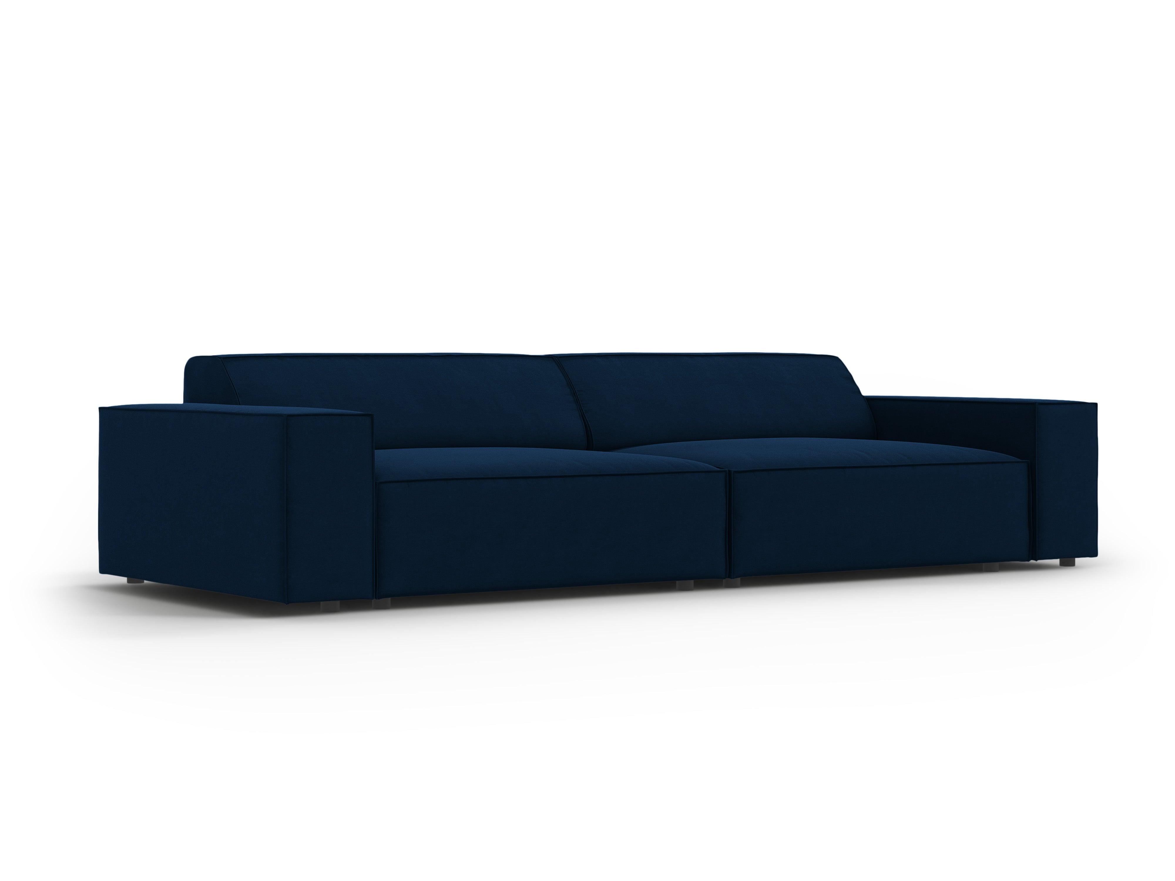 Sofa aksamitna 4-osobowa JODIE granat królewski Micadoni Eye on Design
