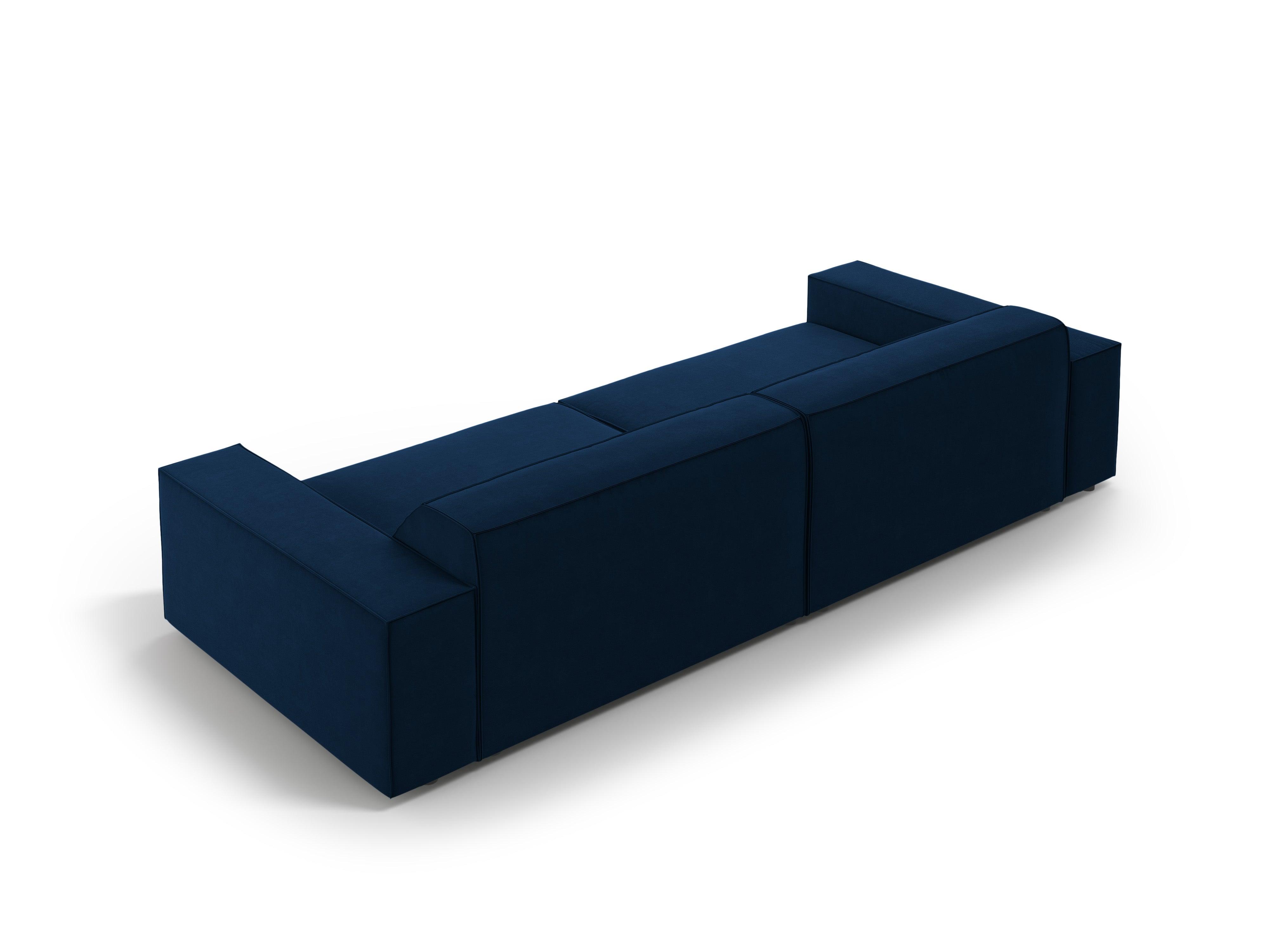 Sofa aksamitna 4-osobowa JODIE granat królewski Micadoni Eye on Design