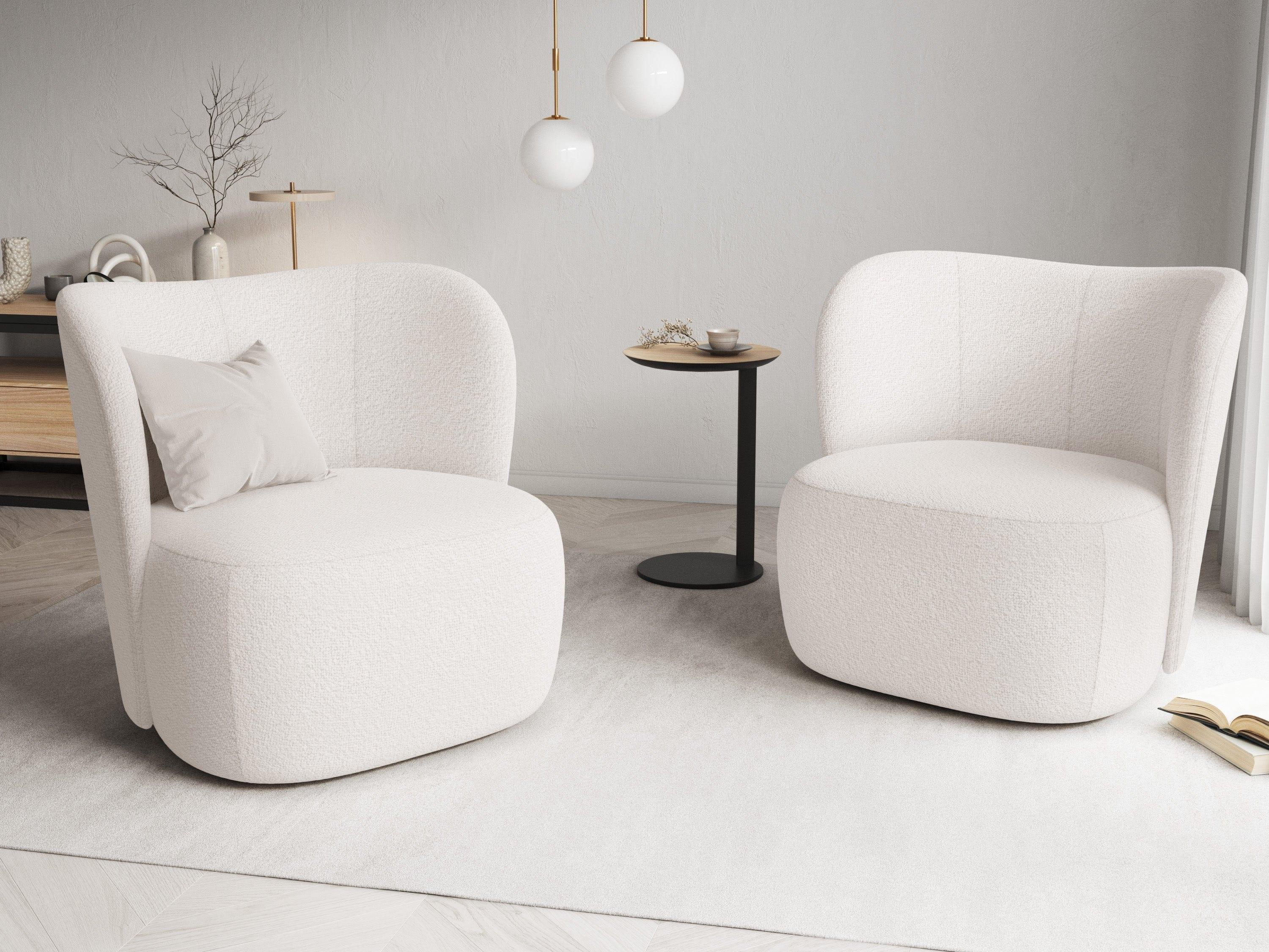 Fotel SAAMIT boucle beżowy Micadoni Eye on Design