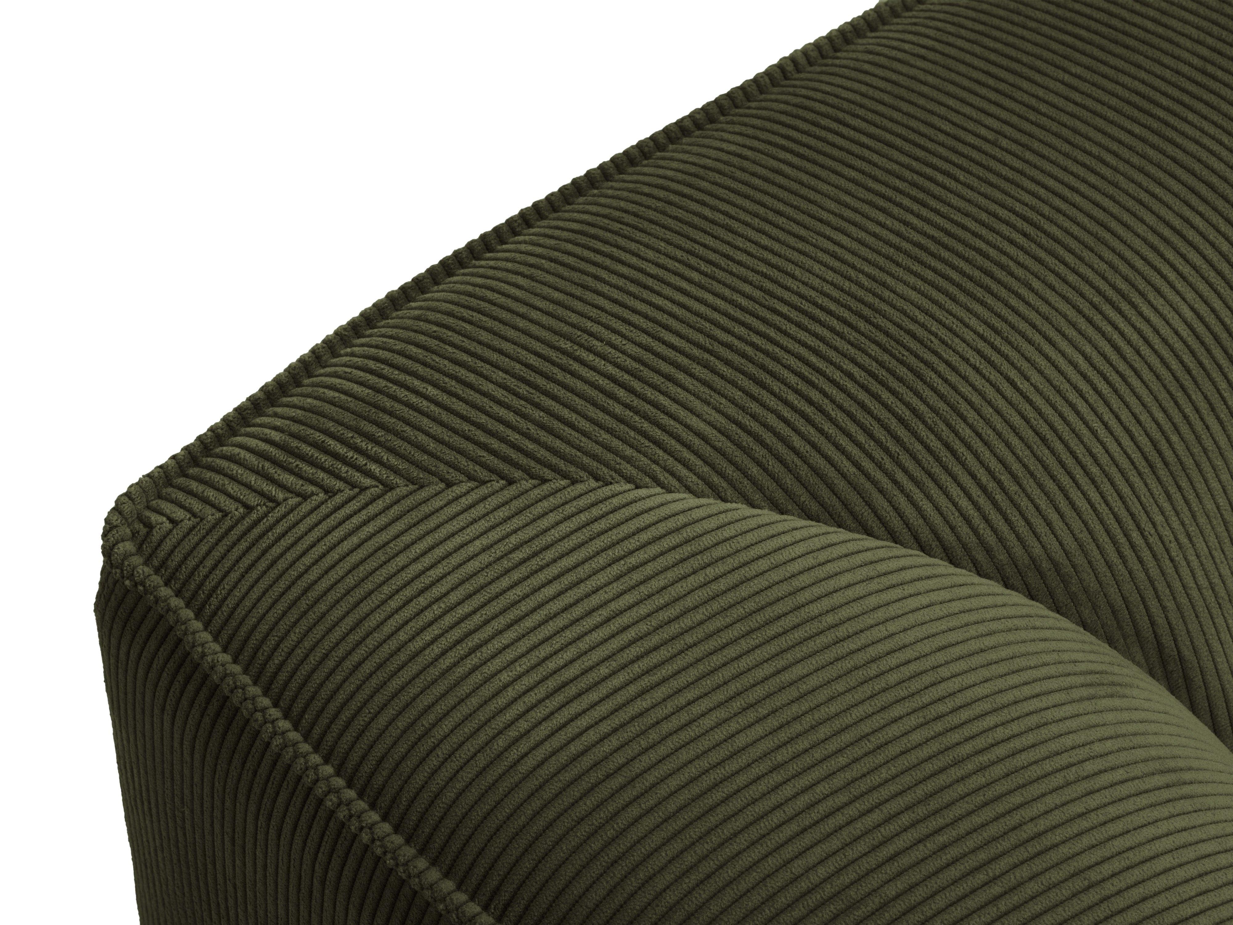 Sofa narożna sztruksowa lewostronna RUBY zielony Micadoni Eye on Design