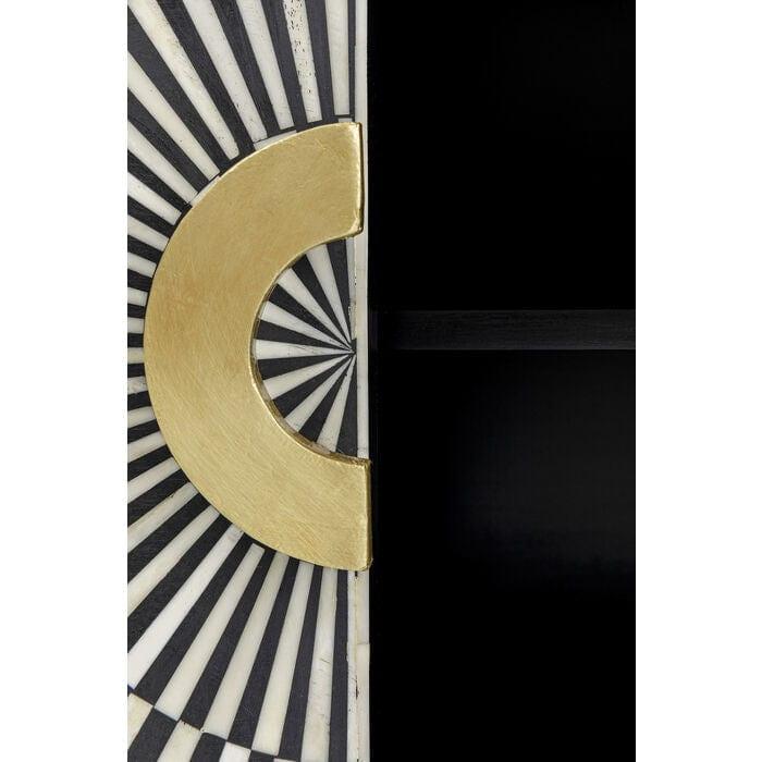 Komoda ELECTRO czarny ze złotymi detalami Kare Design Eye on Design