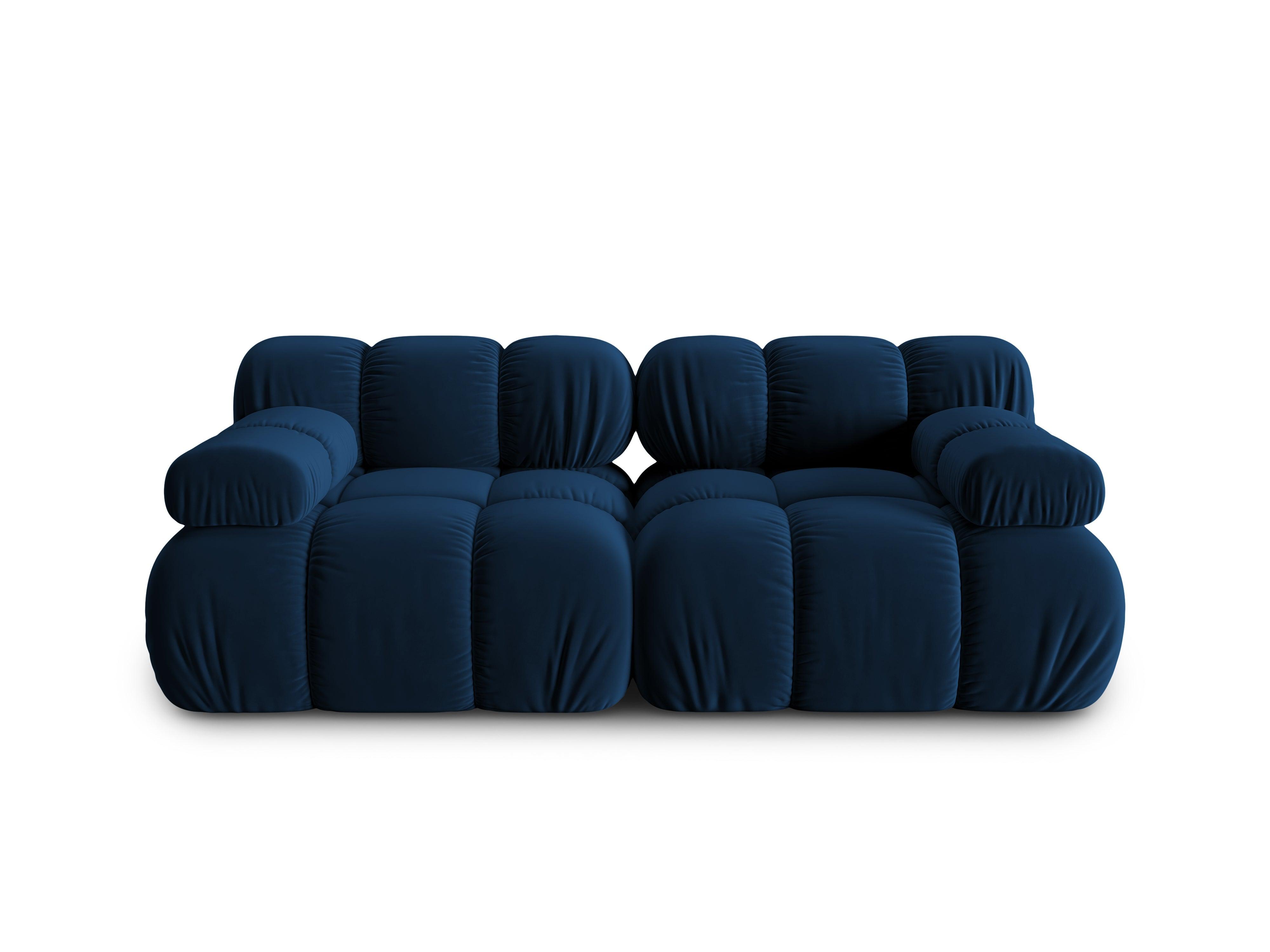 Sofa aksamitna 2-osobowa TROPEA granat królewski Milo Casa Eye on Design