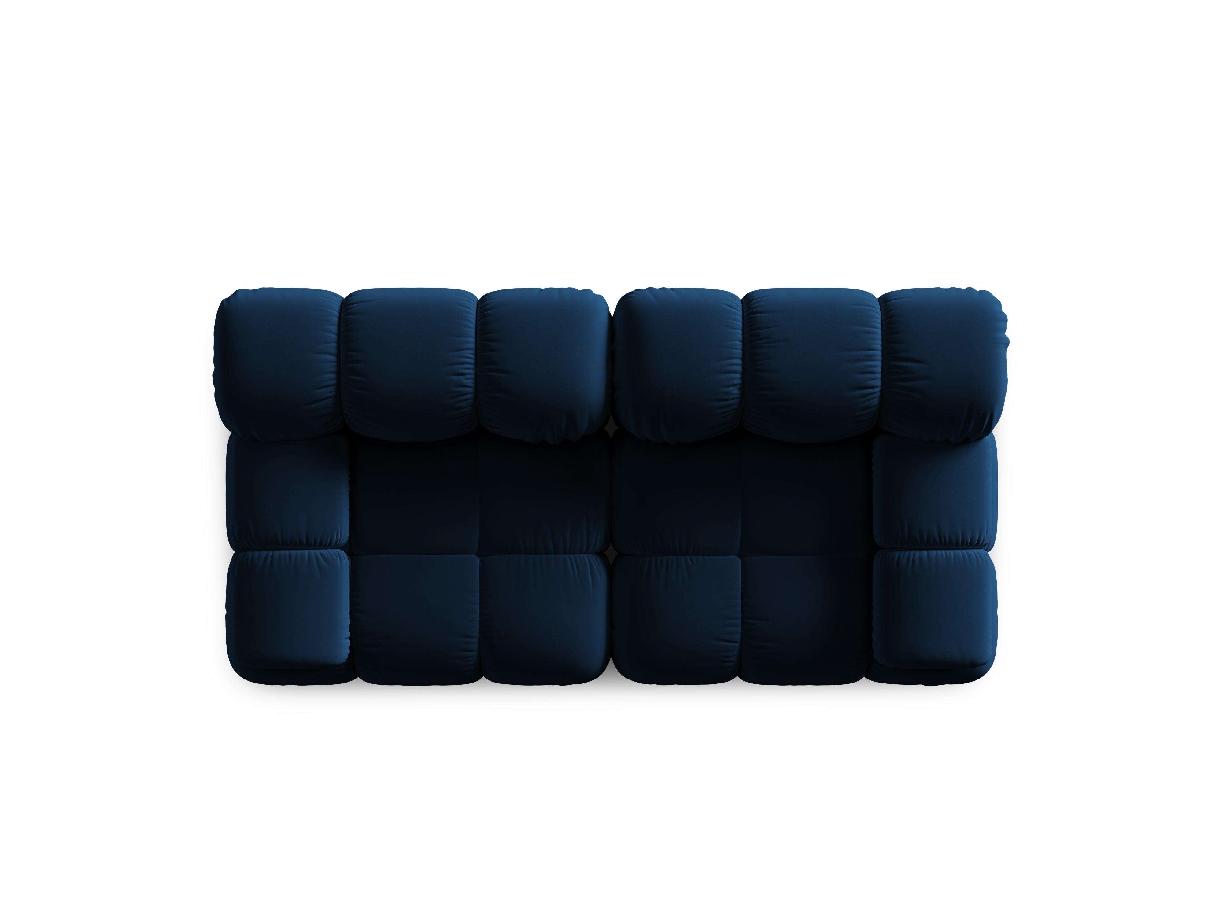 Sofa aksamitna 2-osobowa TROPEA granat królewski Milo Casa Eye on Design