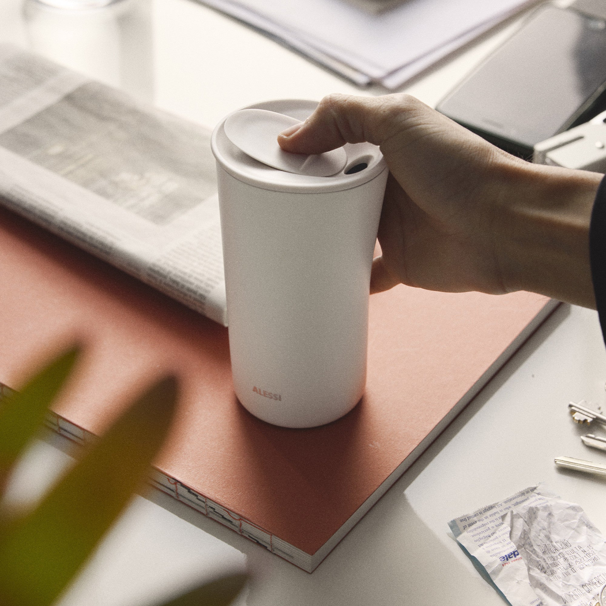 BURI Beige Thermal Mug