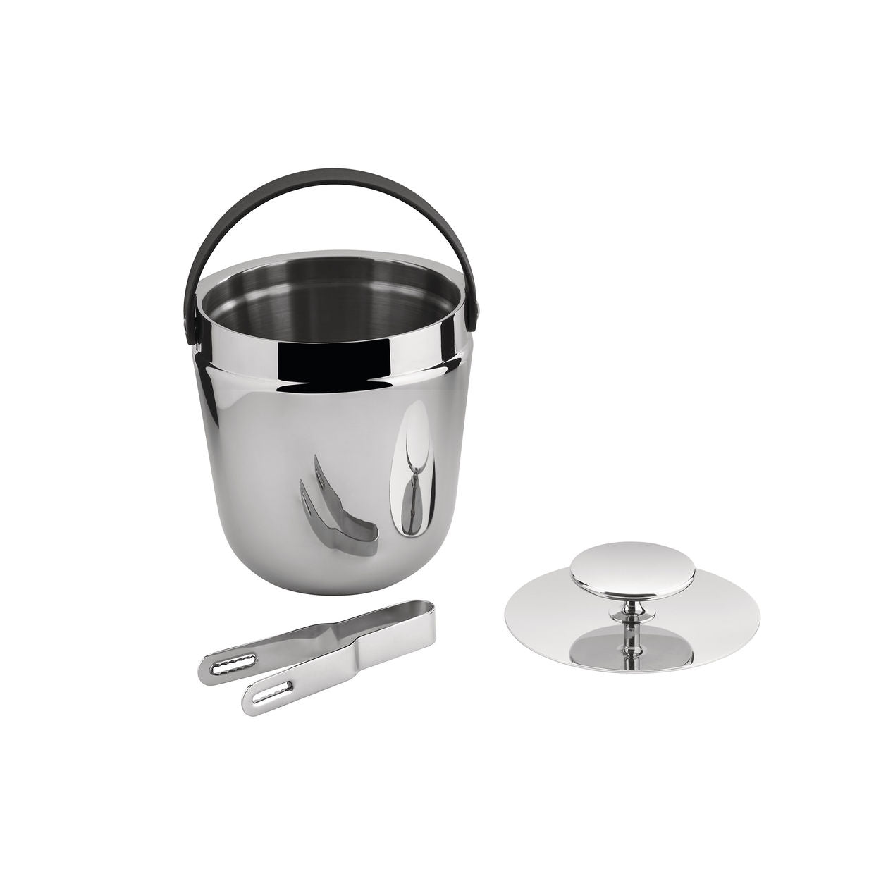 Ice bucket with tongs THE TENDING BOX stainless steel