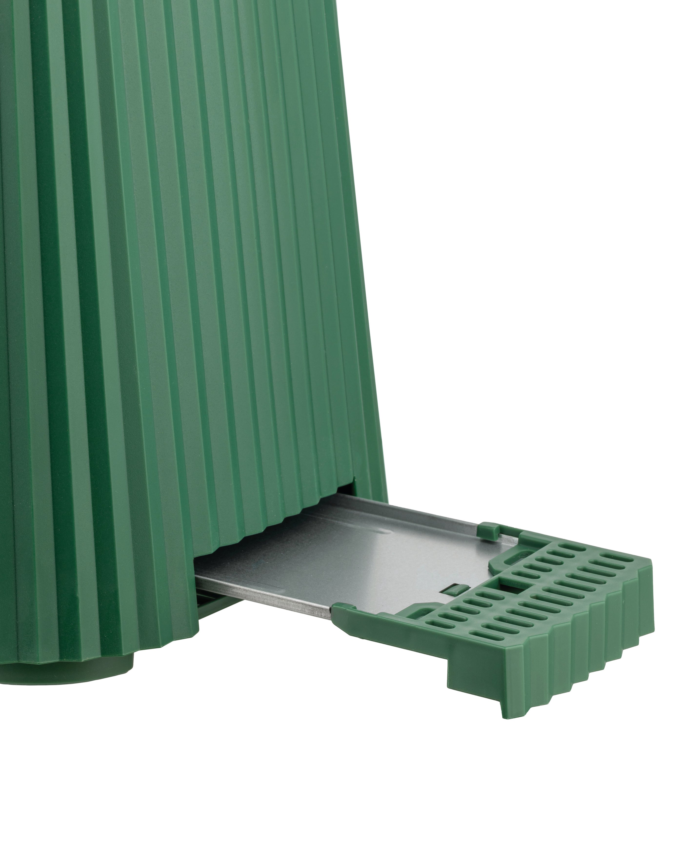Green Plissé Toter