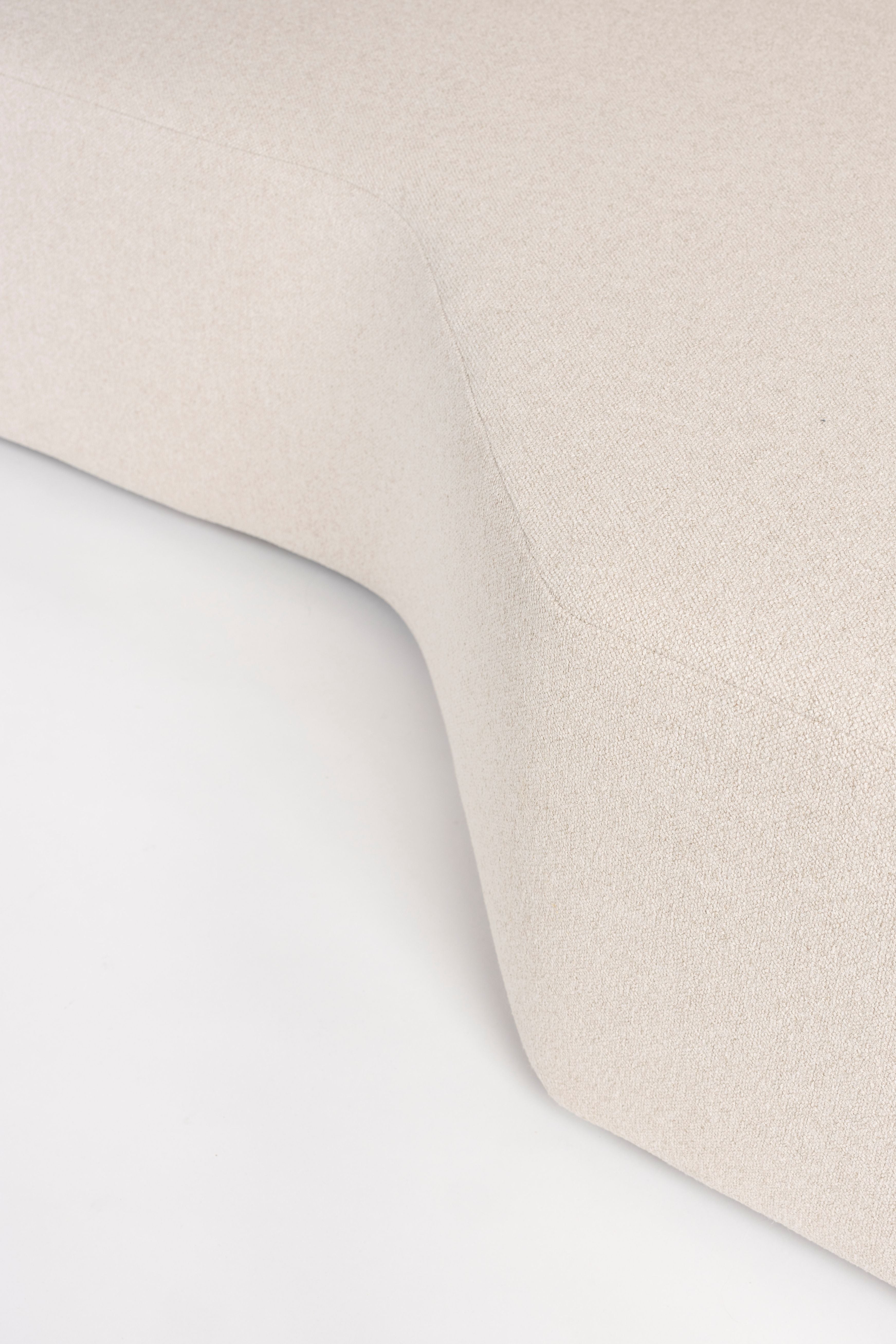 Modulares Sofa PROSPER - linksseitiger Chaiselongue in Sandfarbe