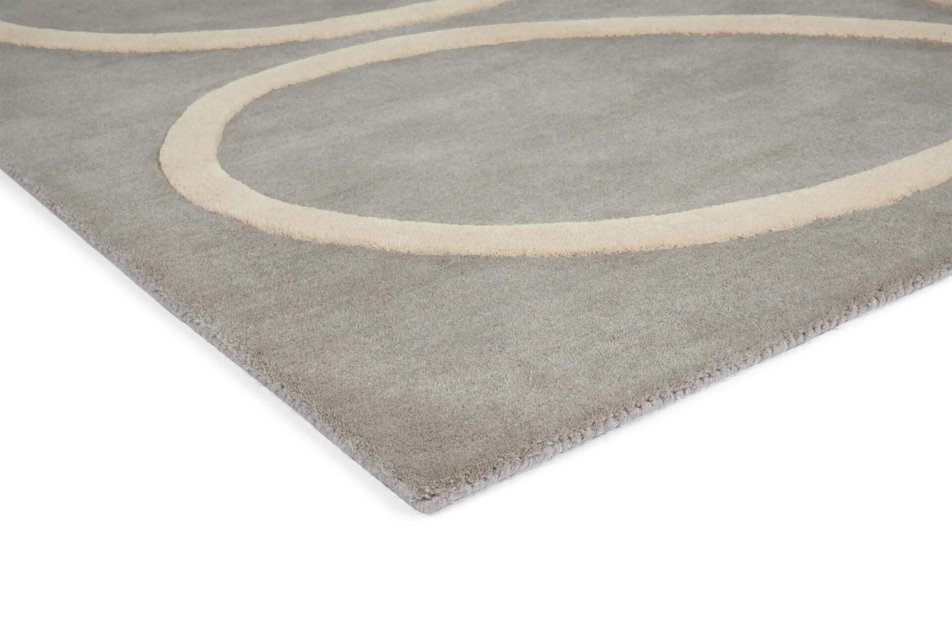 Teppich GIANT LINEAR STEM grau mit beige [Amelia]