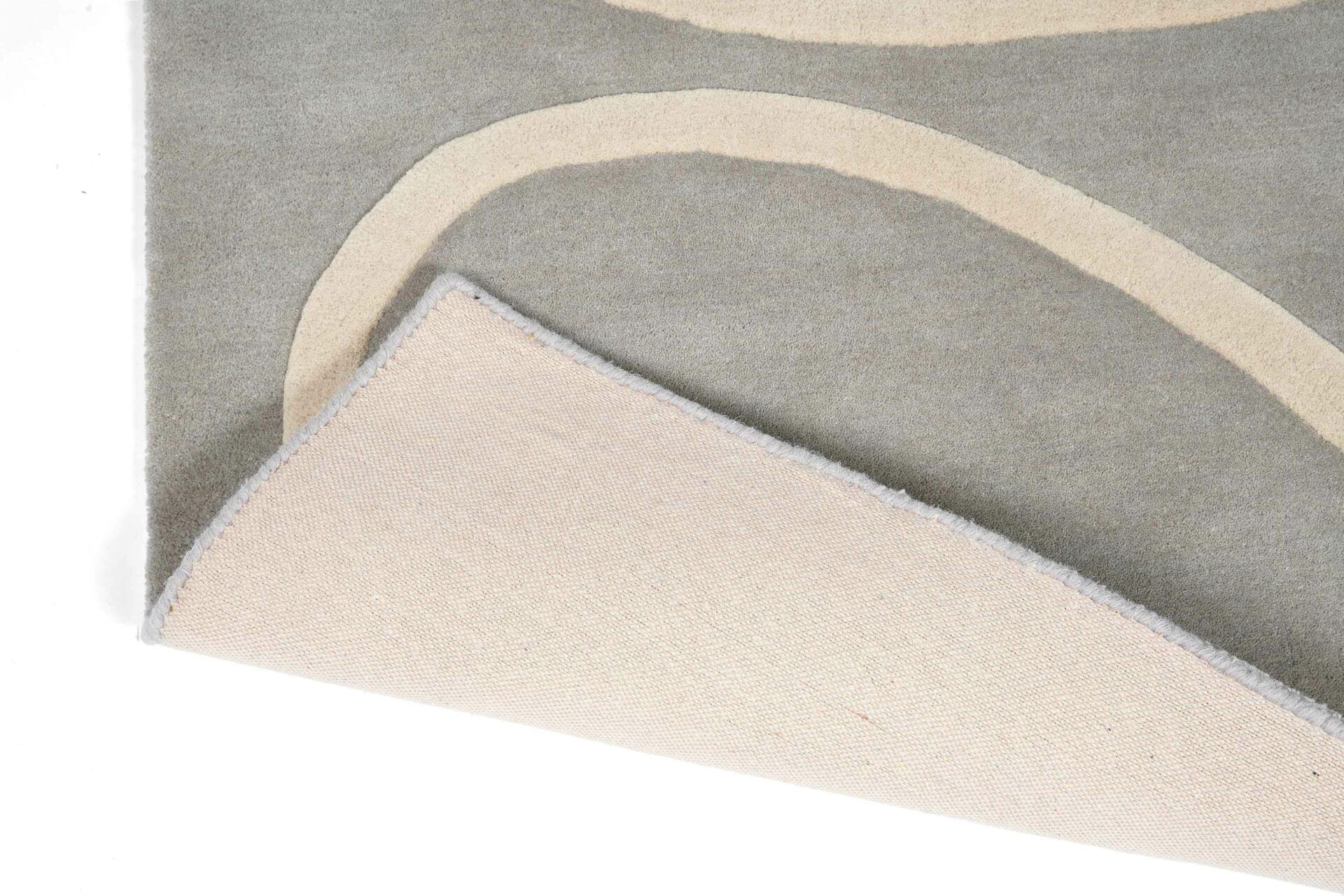Teppich GIANT LINEAR STEM grau mit beige [Amelia]
