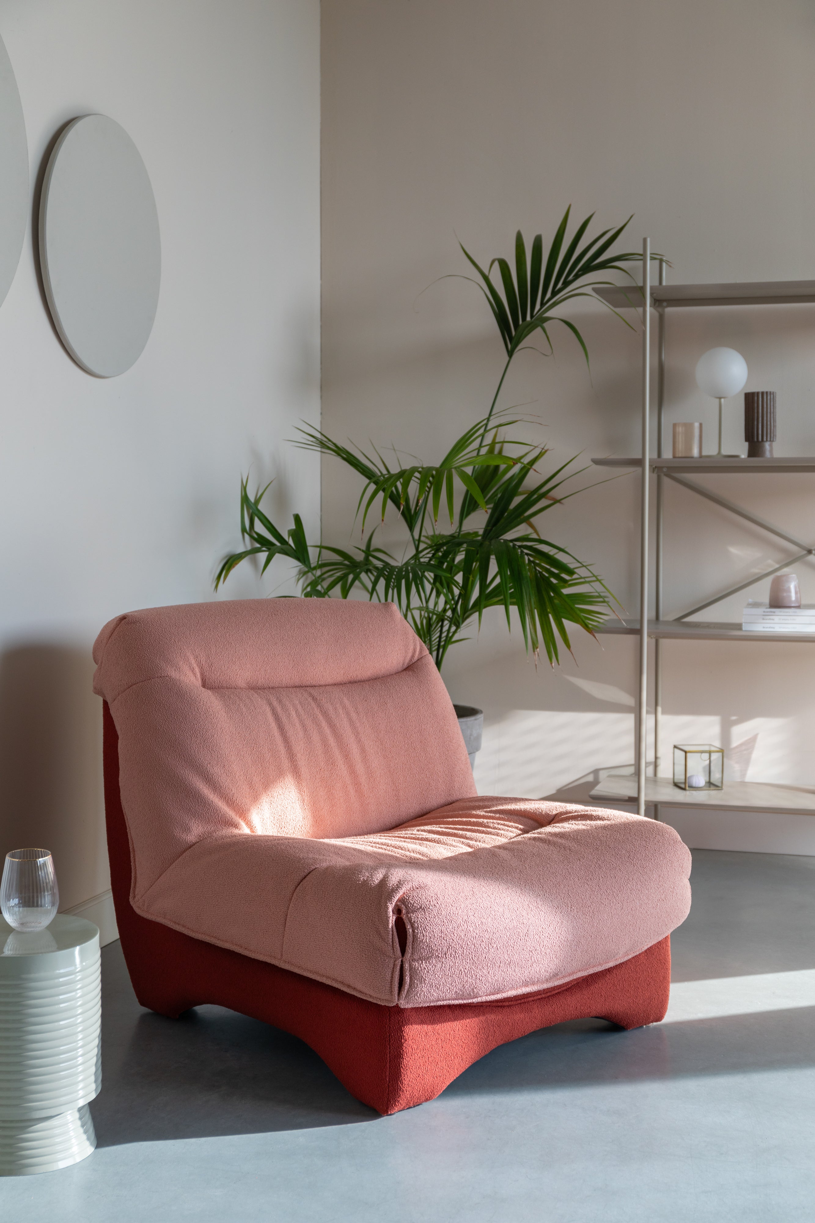 TWISTER Armchair Pink