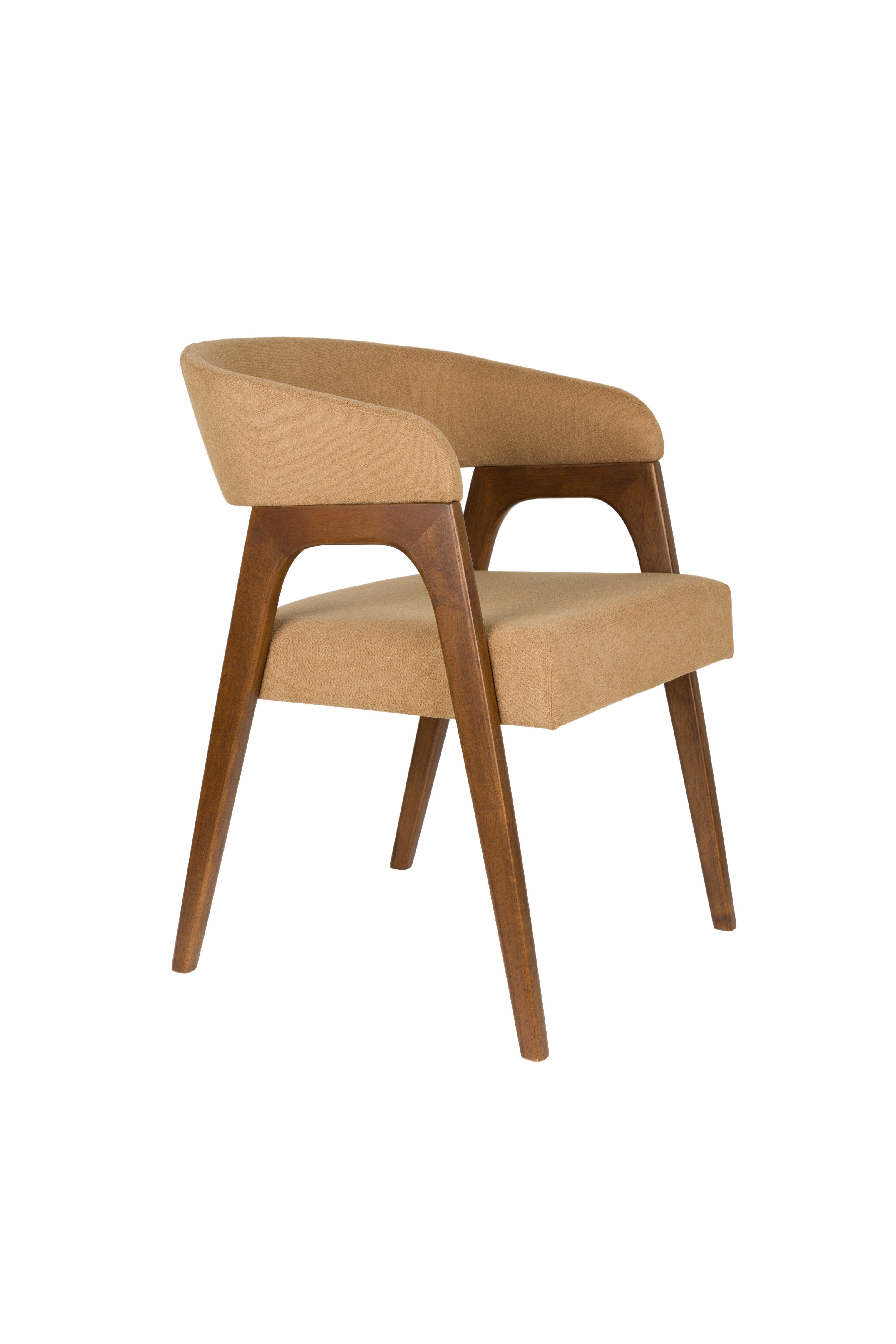 Stuhl ADAMELLO beige mit Holzgestell