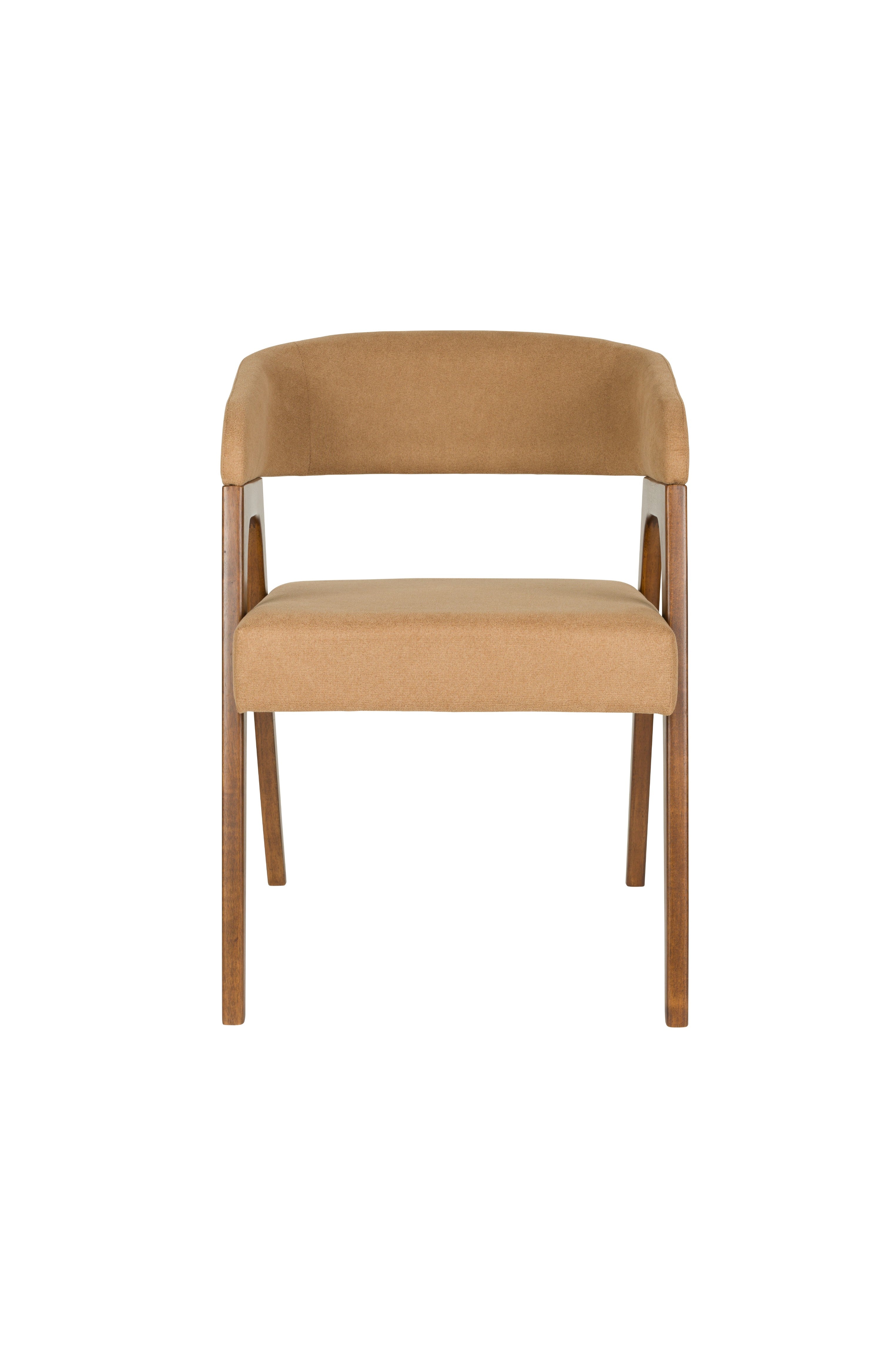 Stuhl ADAMELLO beige mit Holzgestell