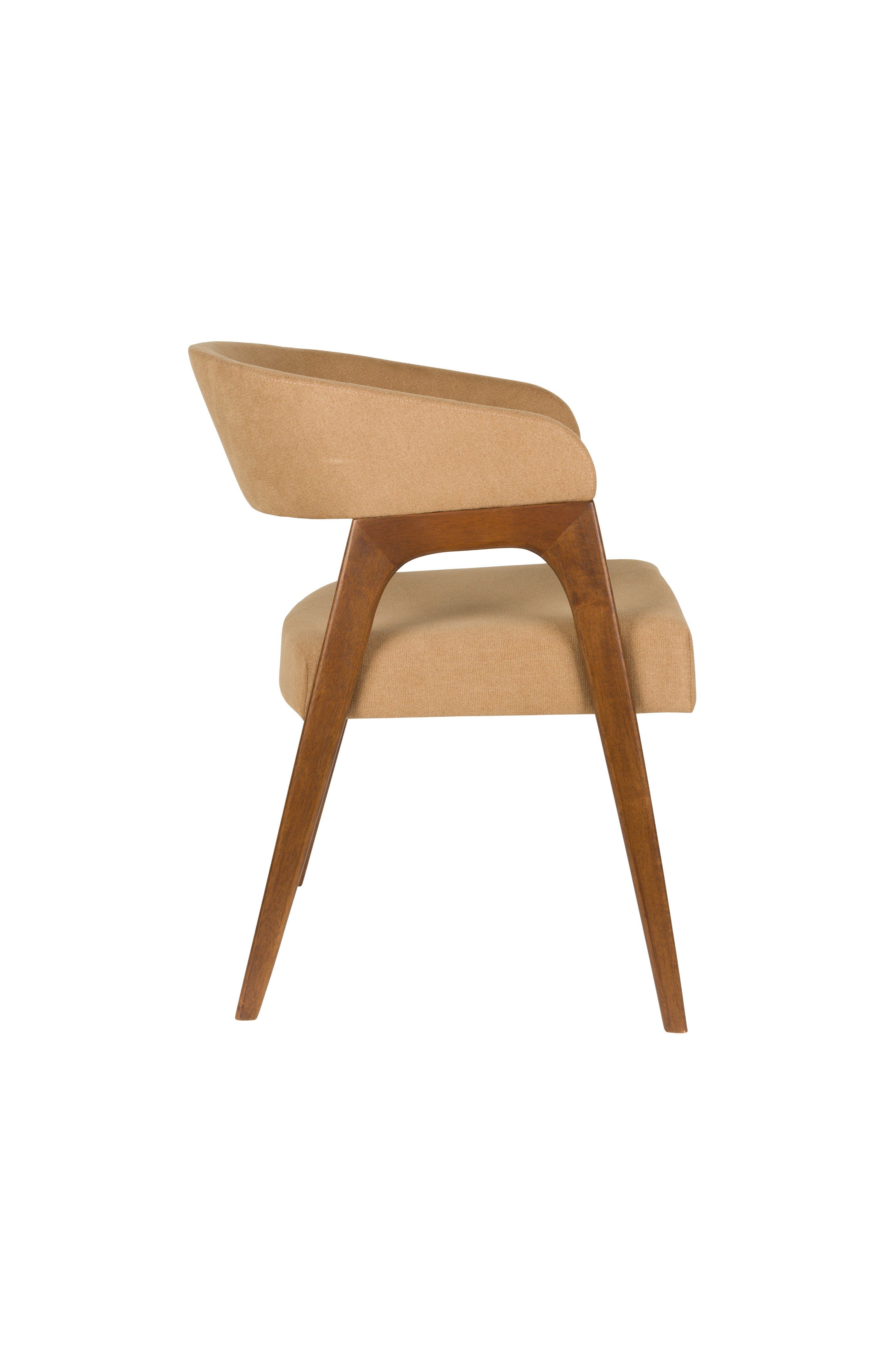 Stuhl ADAMELLO beige mit Holzgestell