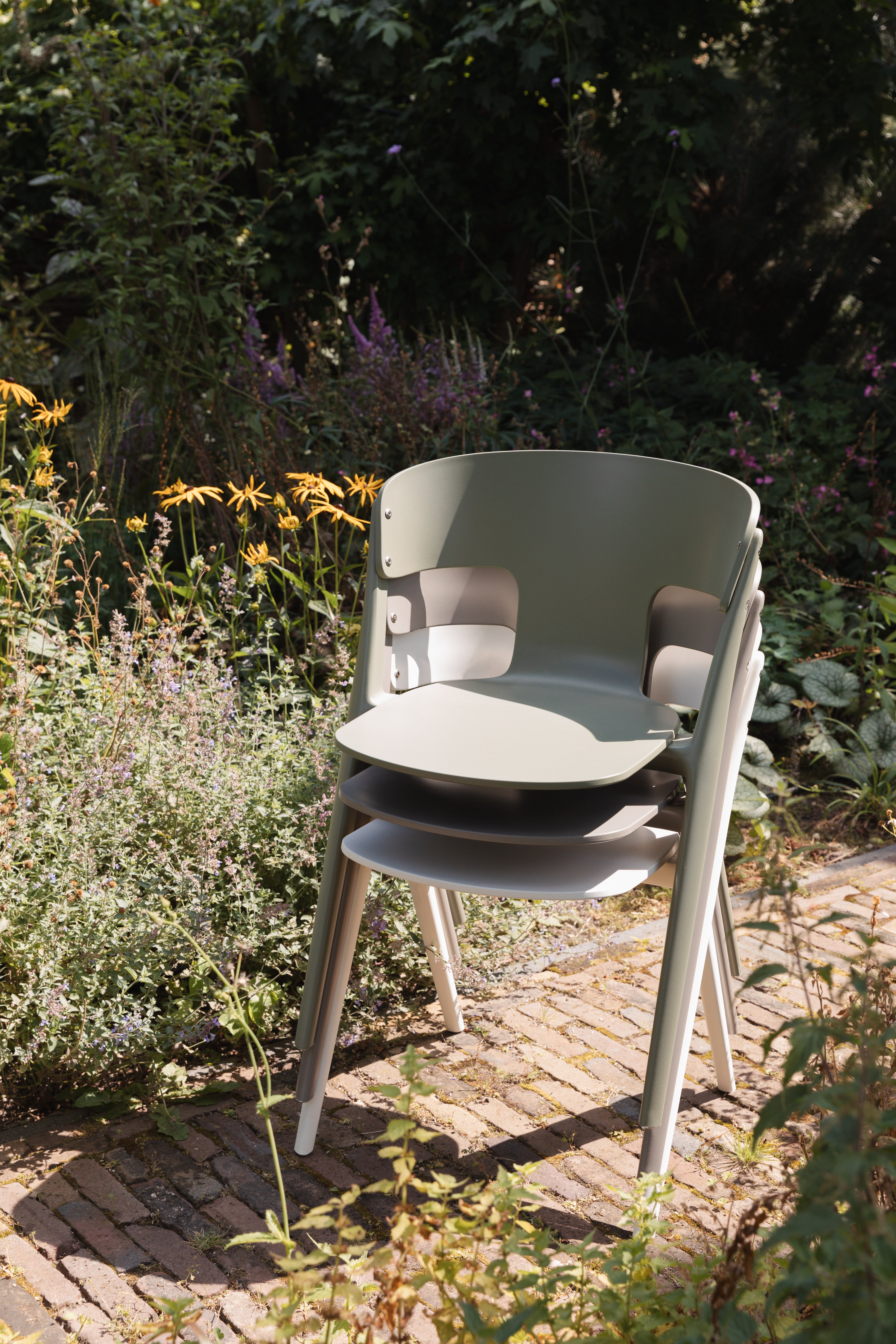 Außenstuhl HORIZON grau-beige