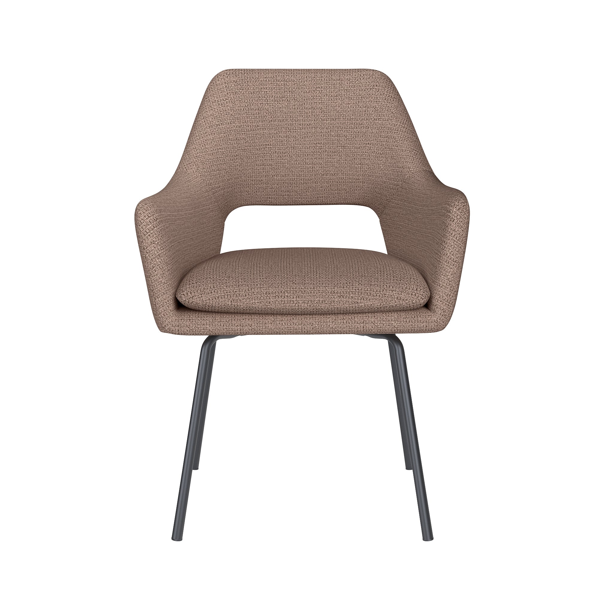 MOS taupe chair with black base