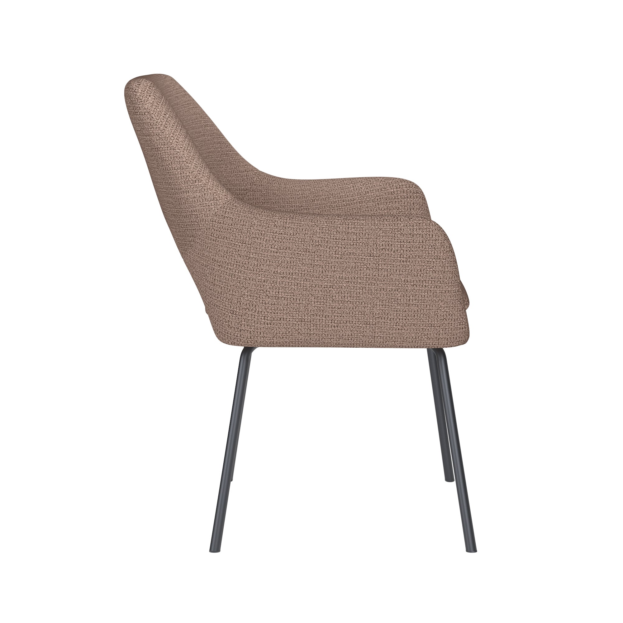 MOS taupe chair with black base